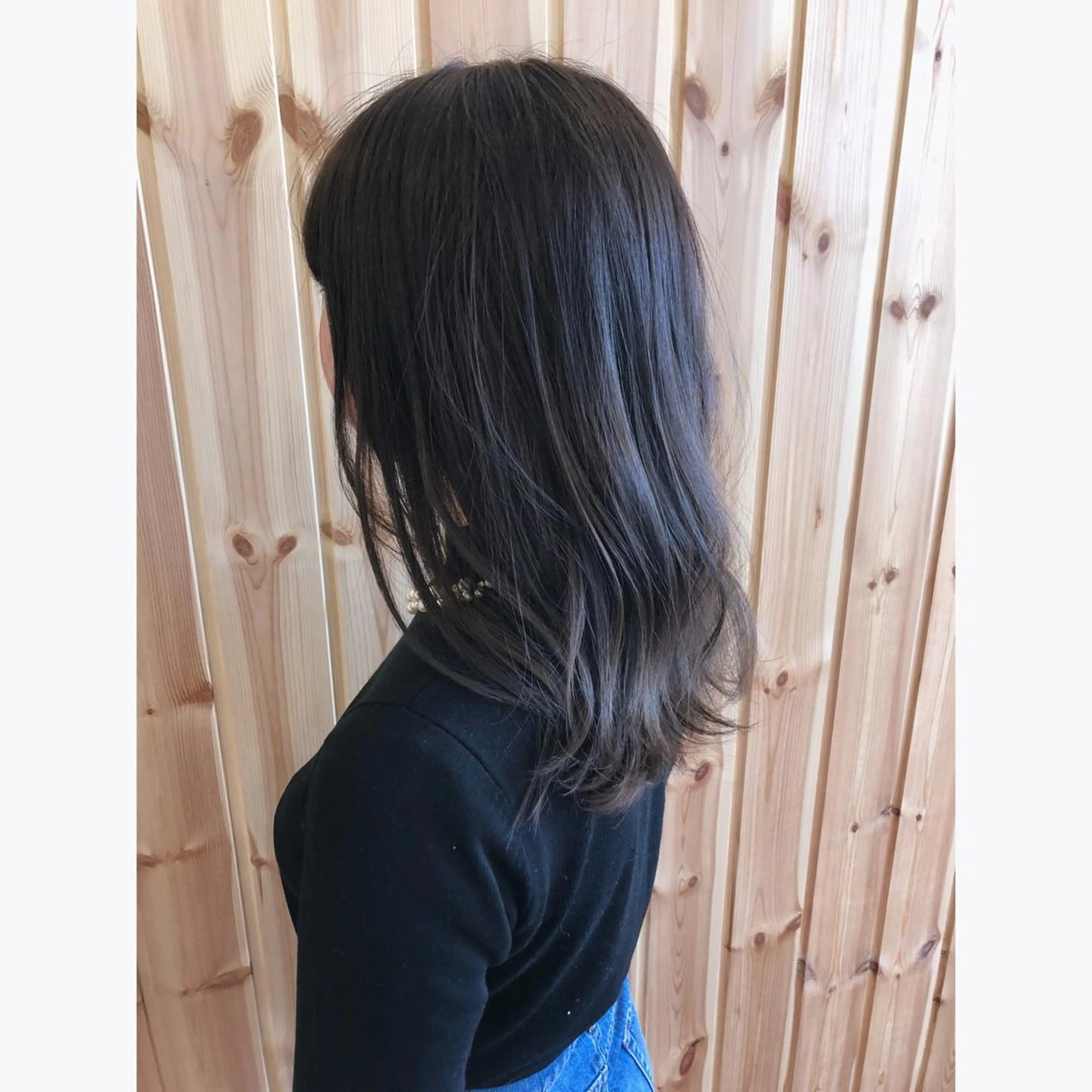 セミロング カラー 古山 勇太のヘアスタイル