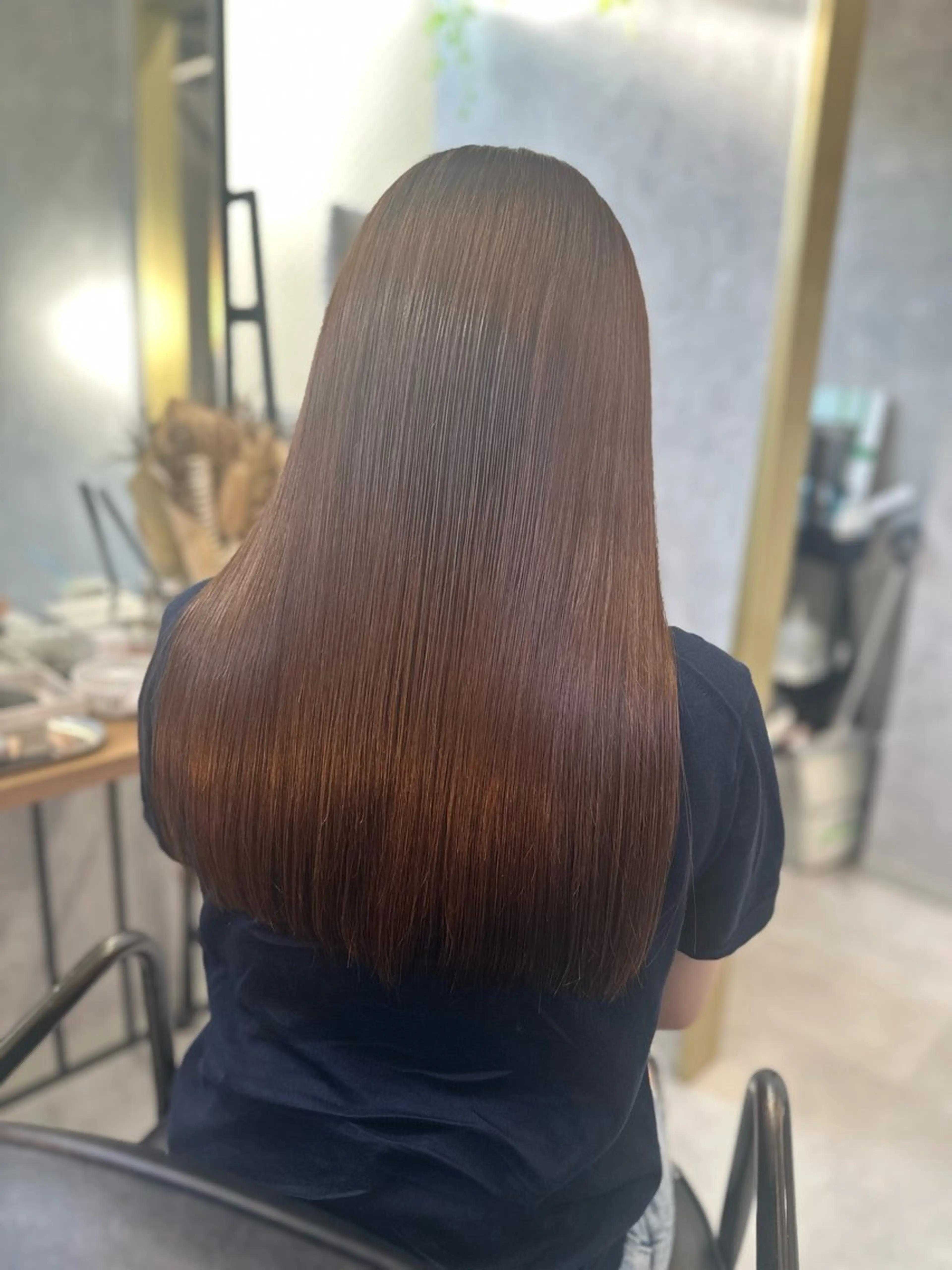 セミロング カット ヘアカラー トリートメント number天王寺 kyoseiのヘアスタイル