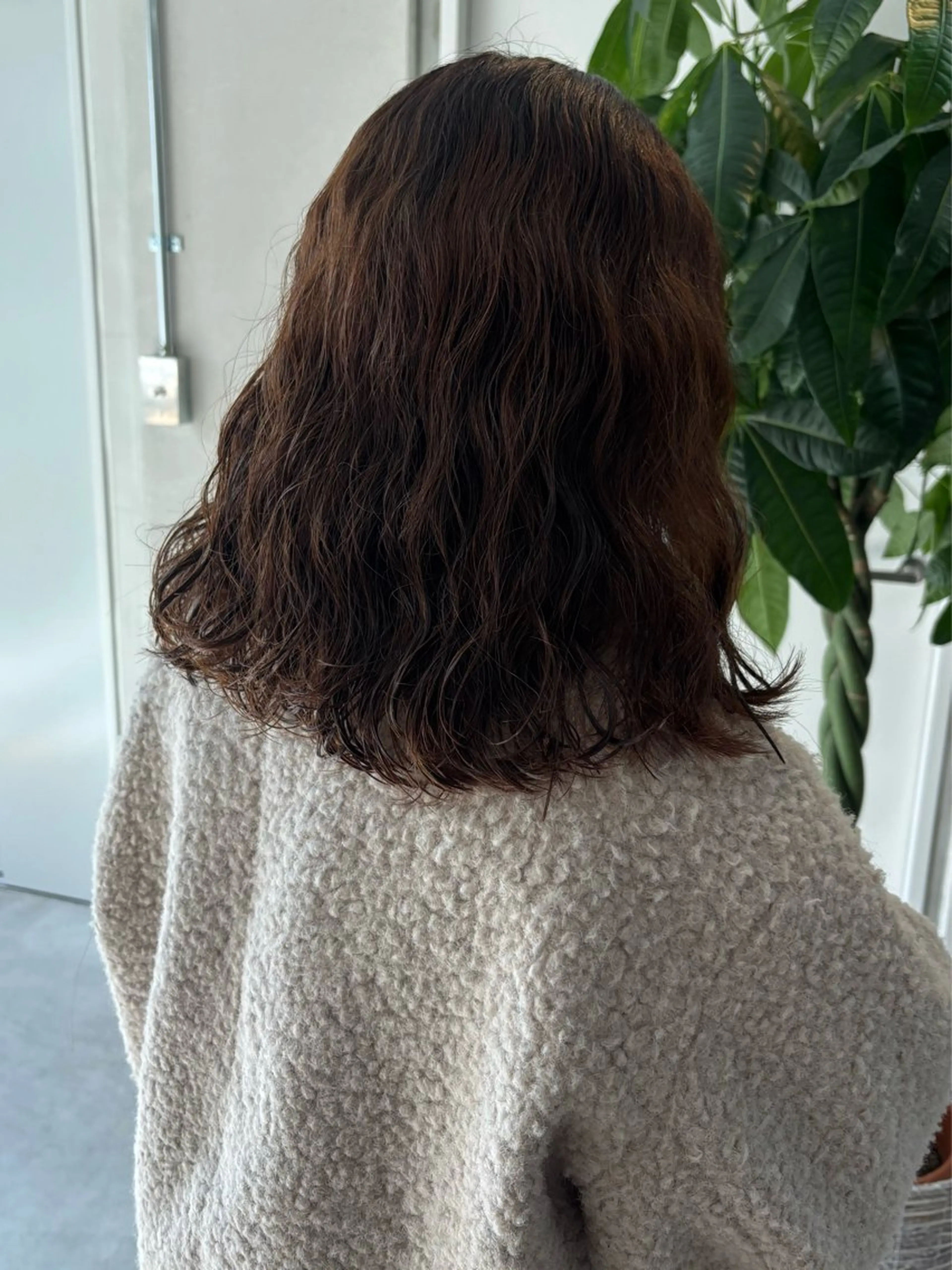 ミディアム パーマ カット パーマ トリートメント 透明感カラー/パーマ /烏丸御池/寿々乃のヘアスタイル