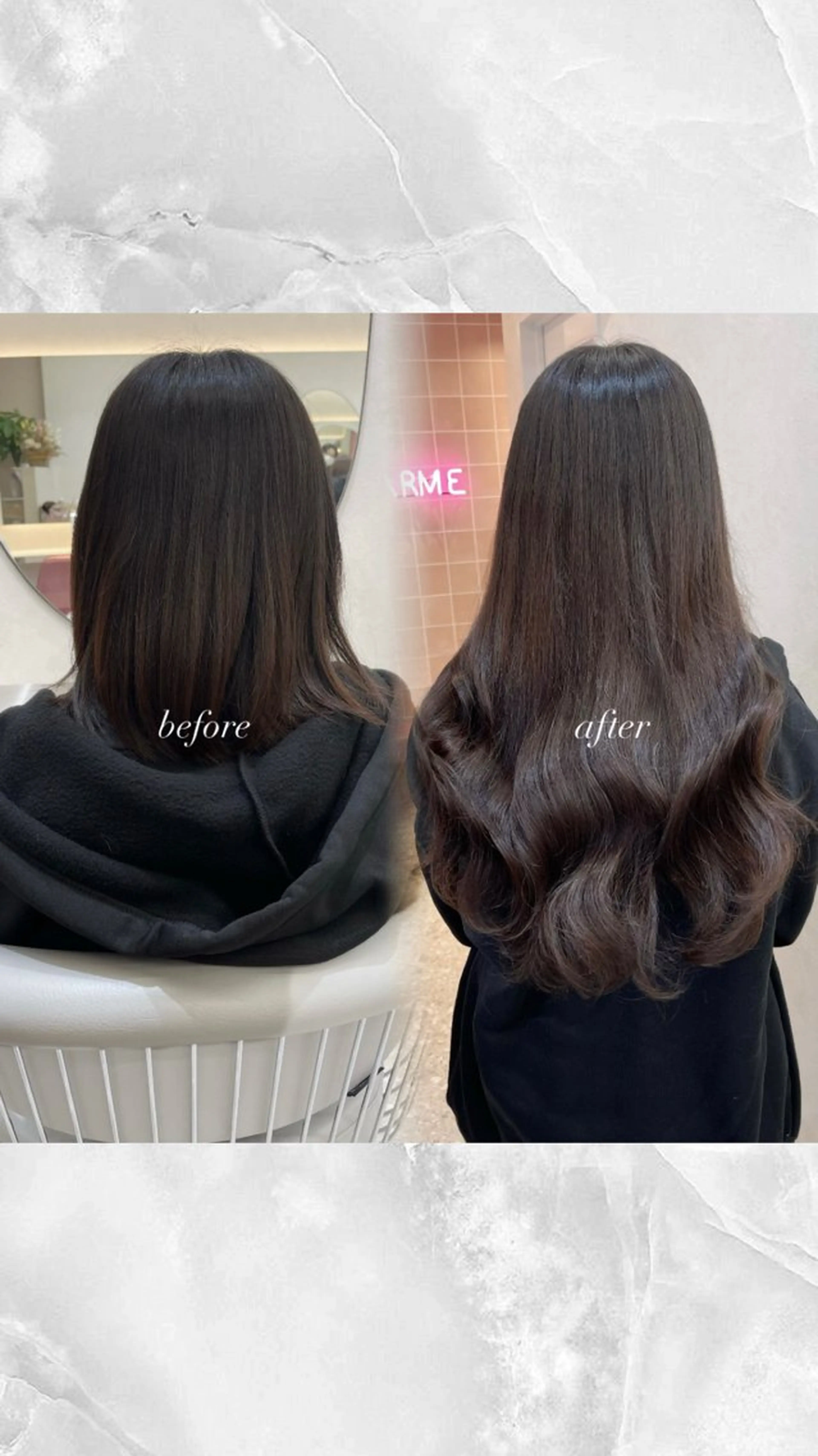 ［先着3名様限定🎀］長さだしエクステ60本+エクステ・前髪顔まわりカット+3step超音波TR+クイックスパの写真