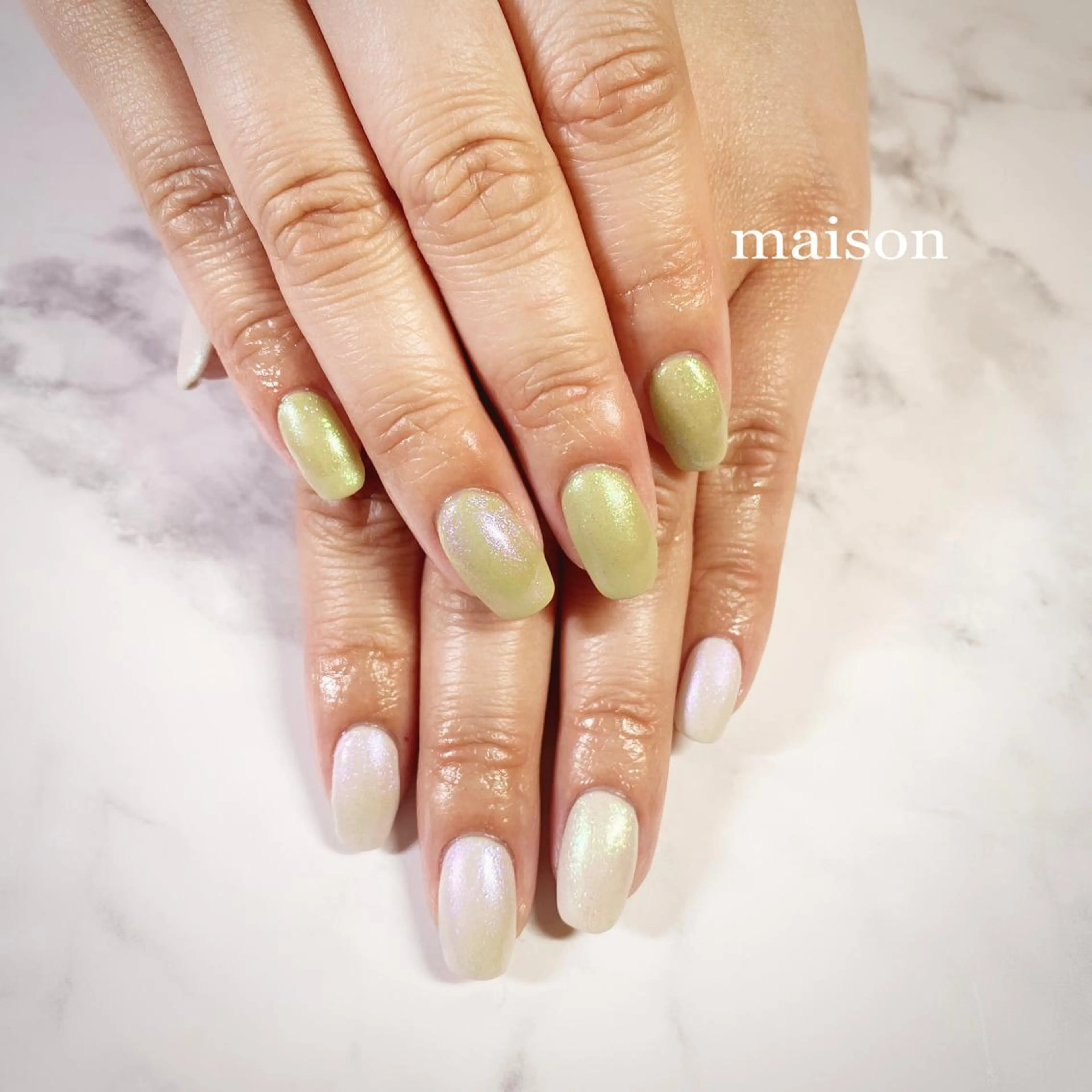 ネイル ラメ(グリッター) マットネイル ワンカラーネイル ISHIHARA KANAのネイルデザイン