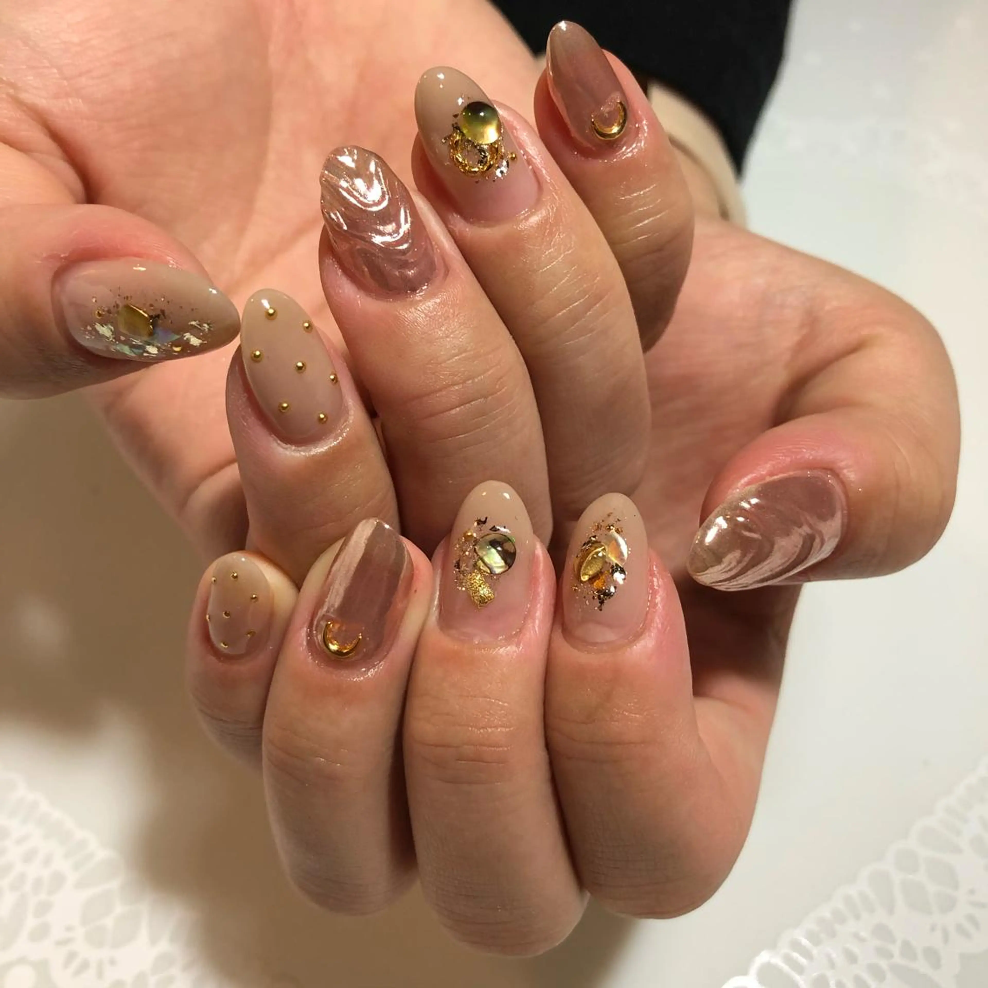 ネイル ニュアンスネイル g-up nail所属・米田 律子のネイルデザイン