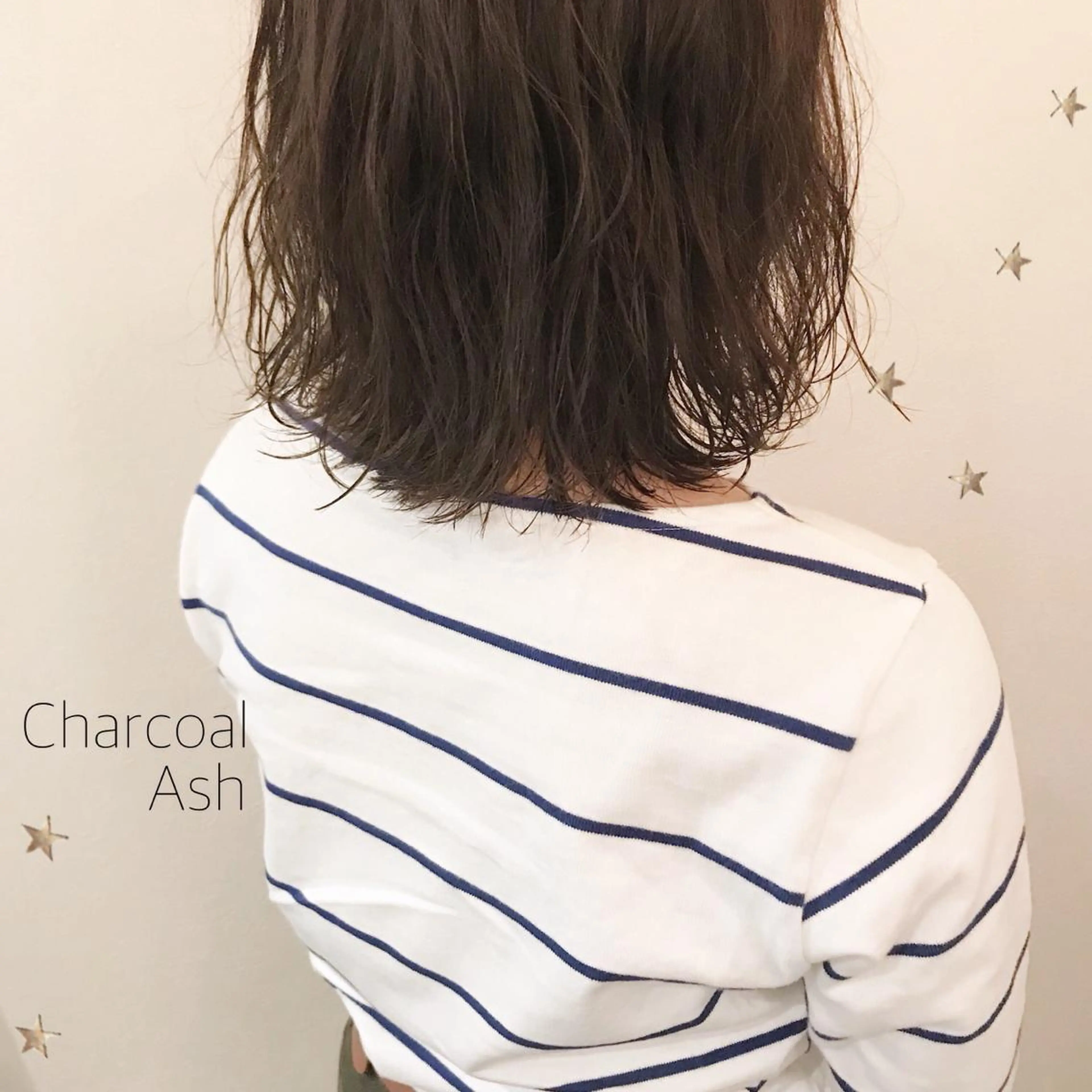 ミディアム カラー 市川 千夏のヘアスタイル