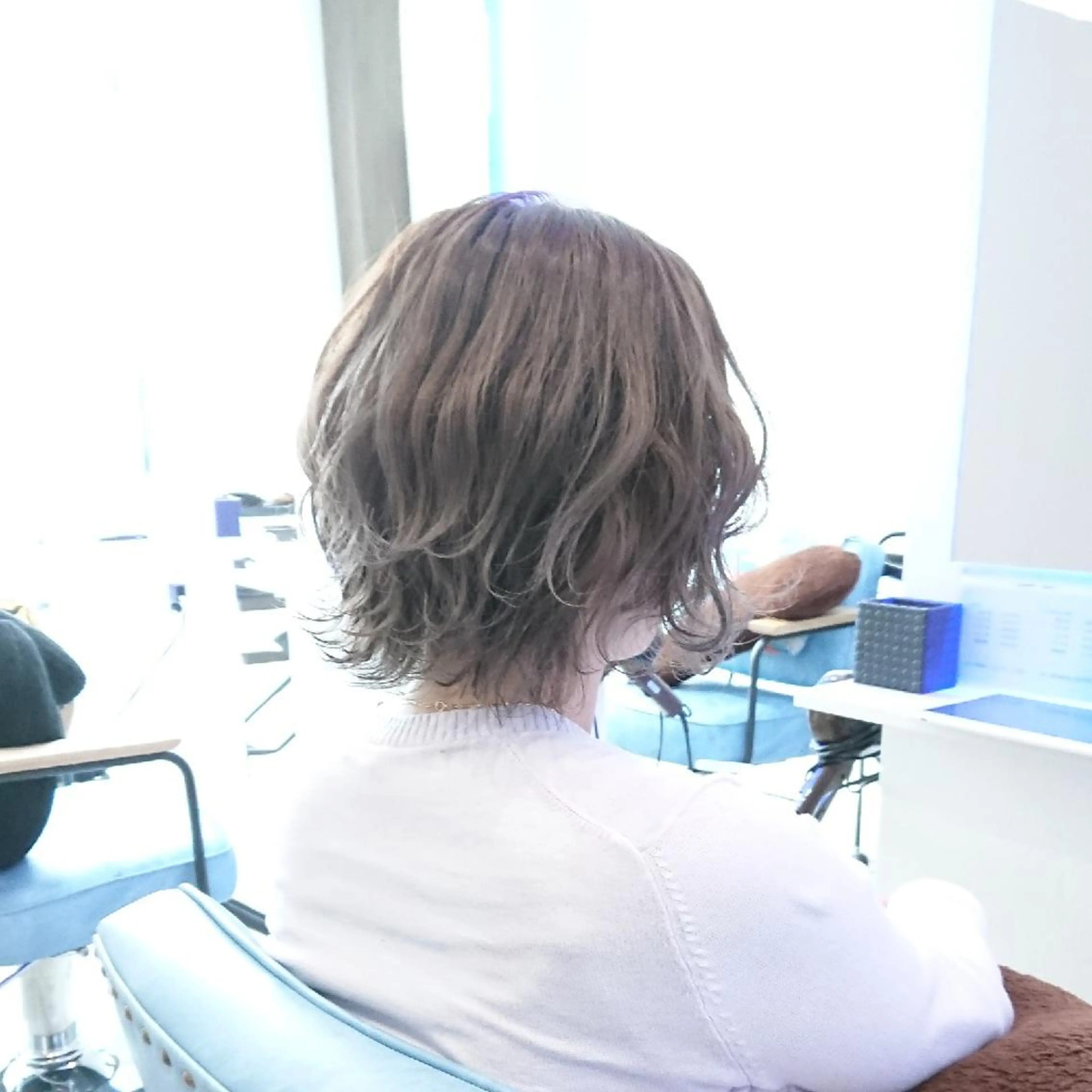 ミディアム カラー ヘアアレンジ 小林 伸行のヘアスタイル