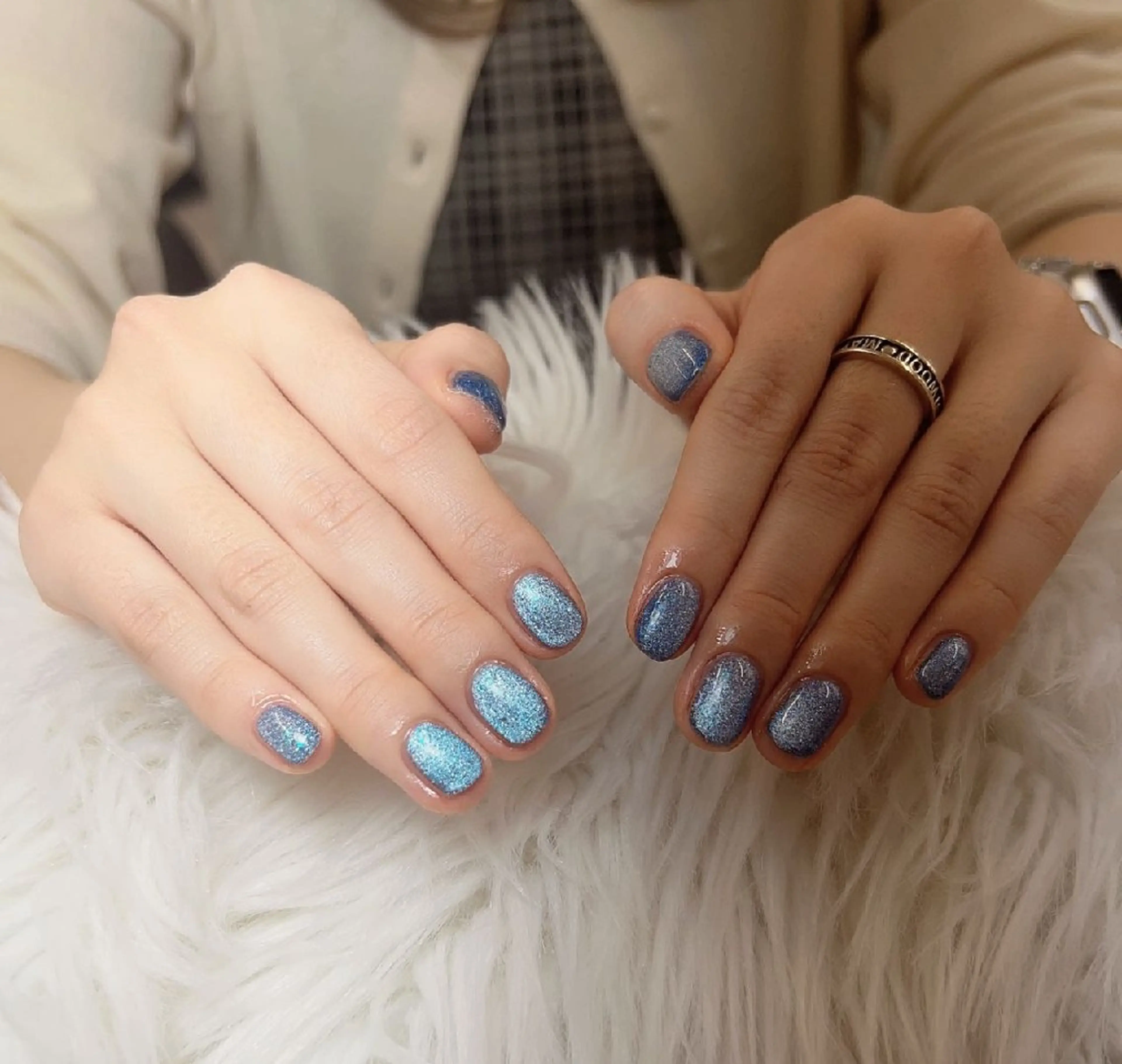 ネイル チークネイル フットネイル フレンチネイル ジェルネイル ガラスフレンチ ハンドネイル ル ナのネイルデザイン