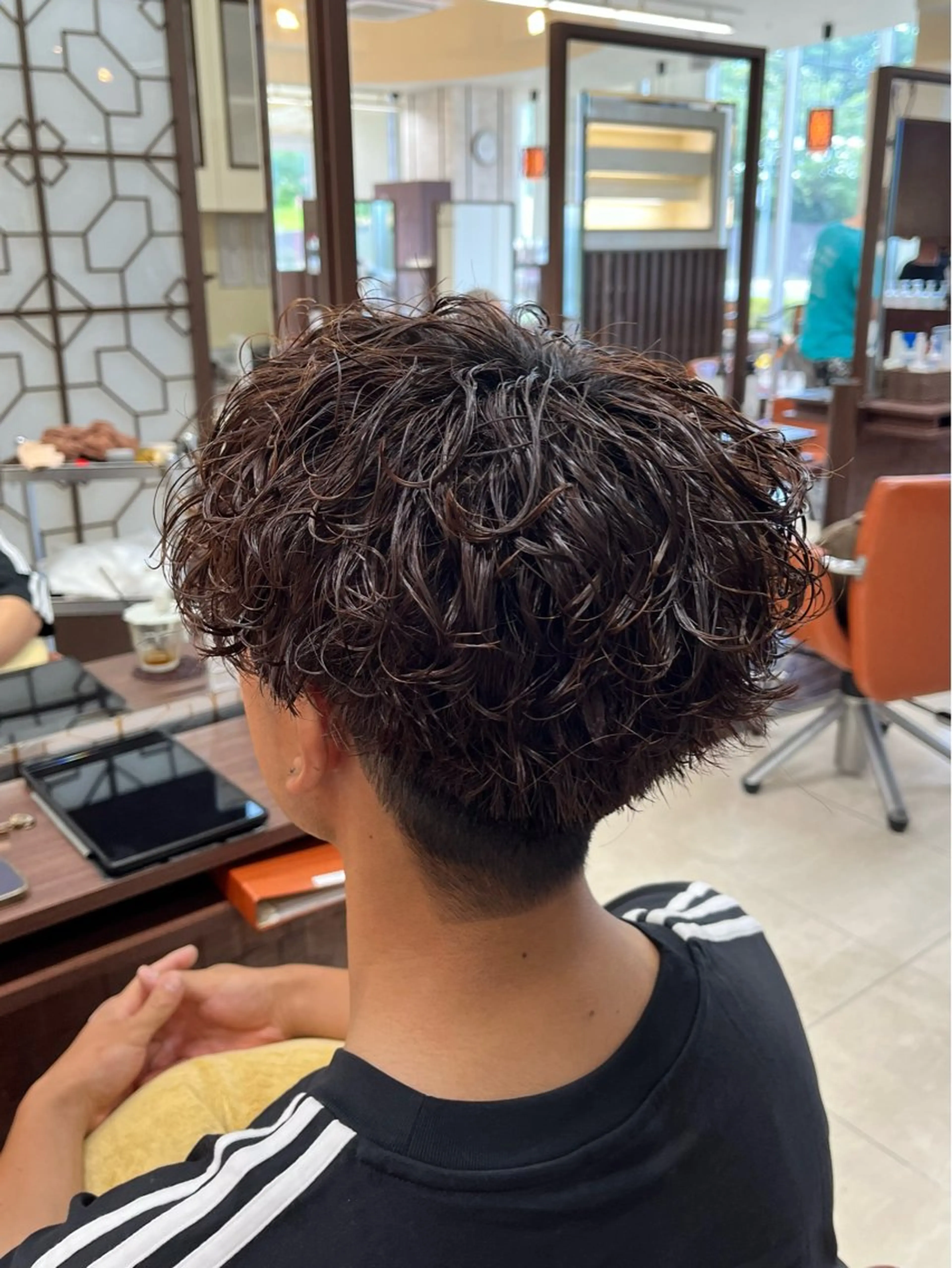 ショート パーマ メンズ マッシュ メンズパーマ 刈り上げ 🧊メンズ特化🧊 高木航希のヘアスタイル