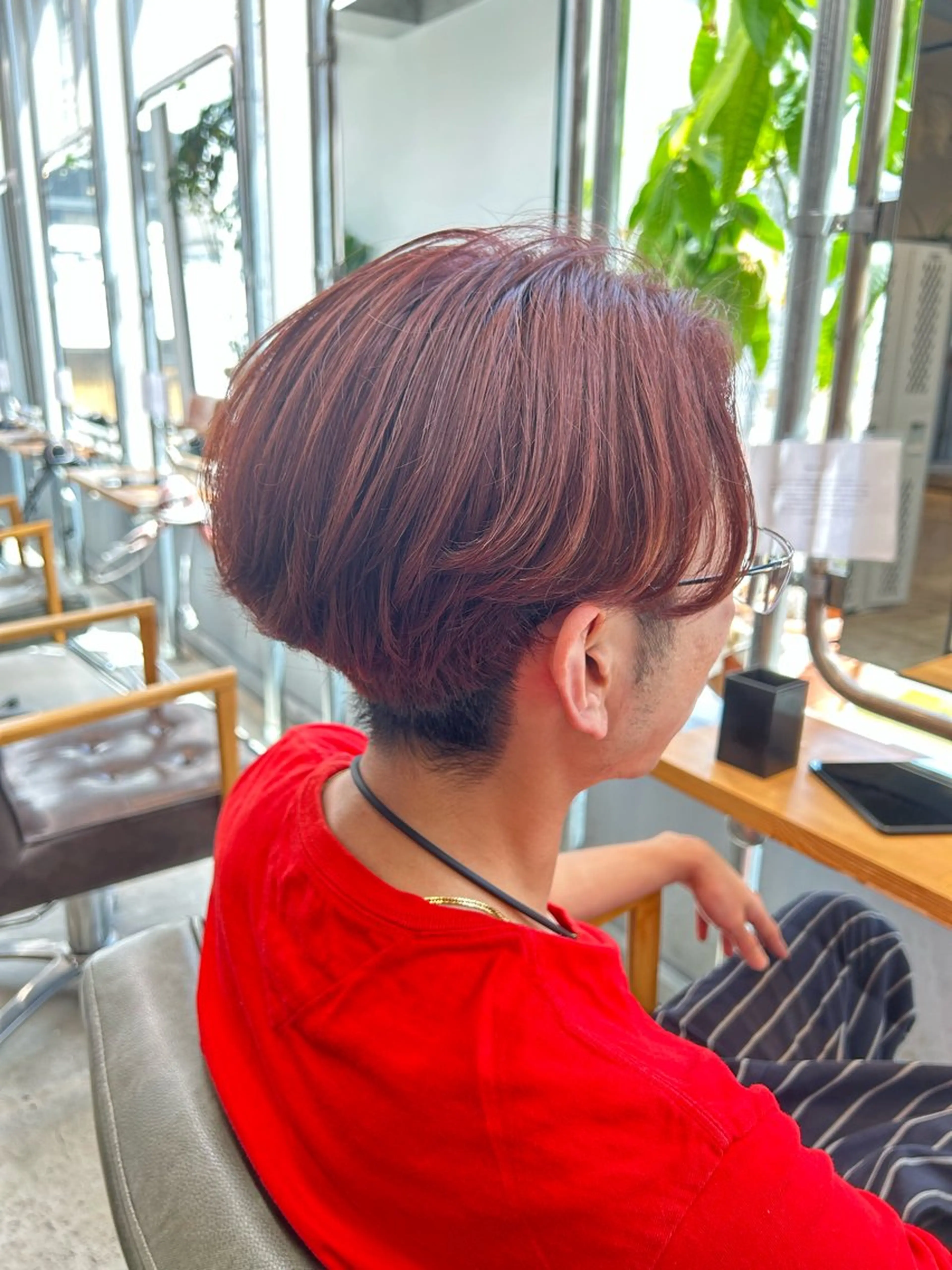 カラー メンズ ブラウンカラー ピンクカラー カット ヘアカラー トリートメント 🎀たな 🧸のヘアスタイル