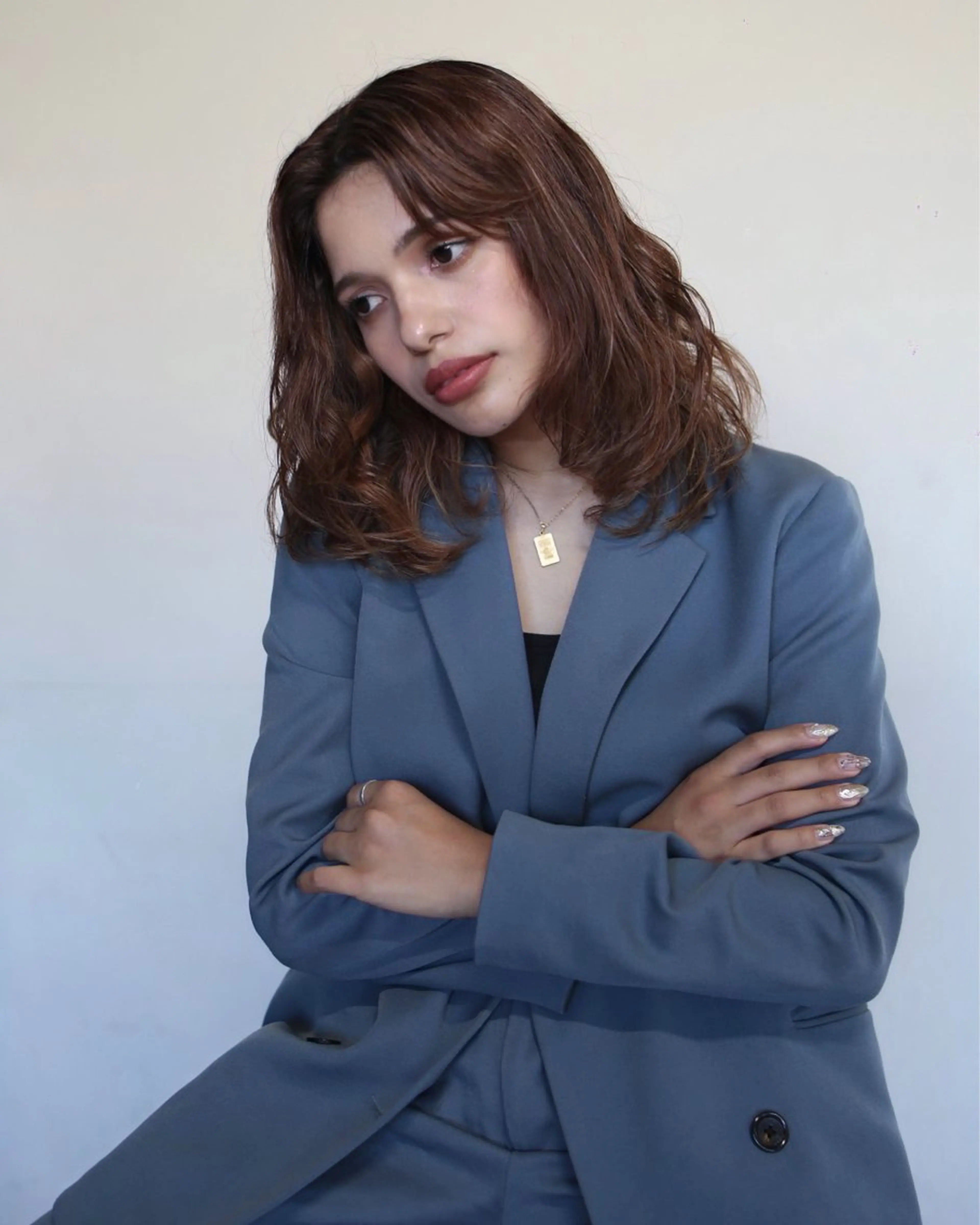 セミロング レイヤーカット 池谷 玲哉のヘアスタイル