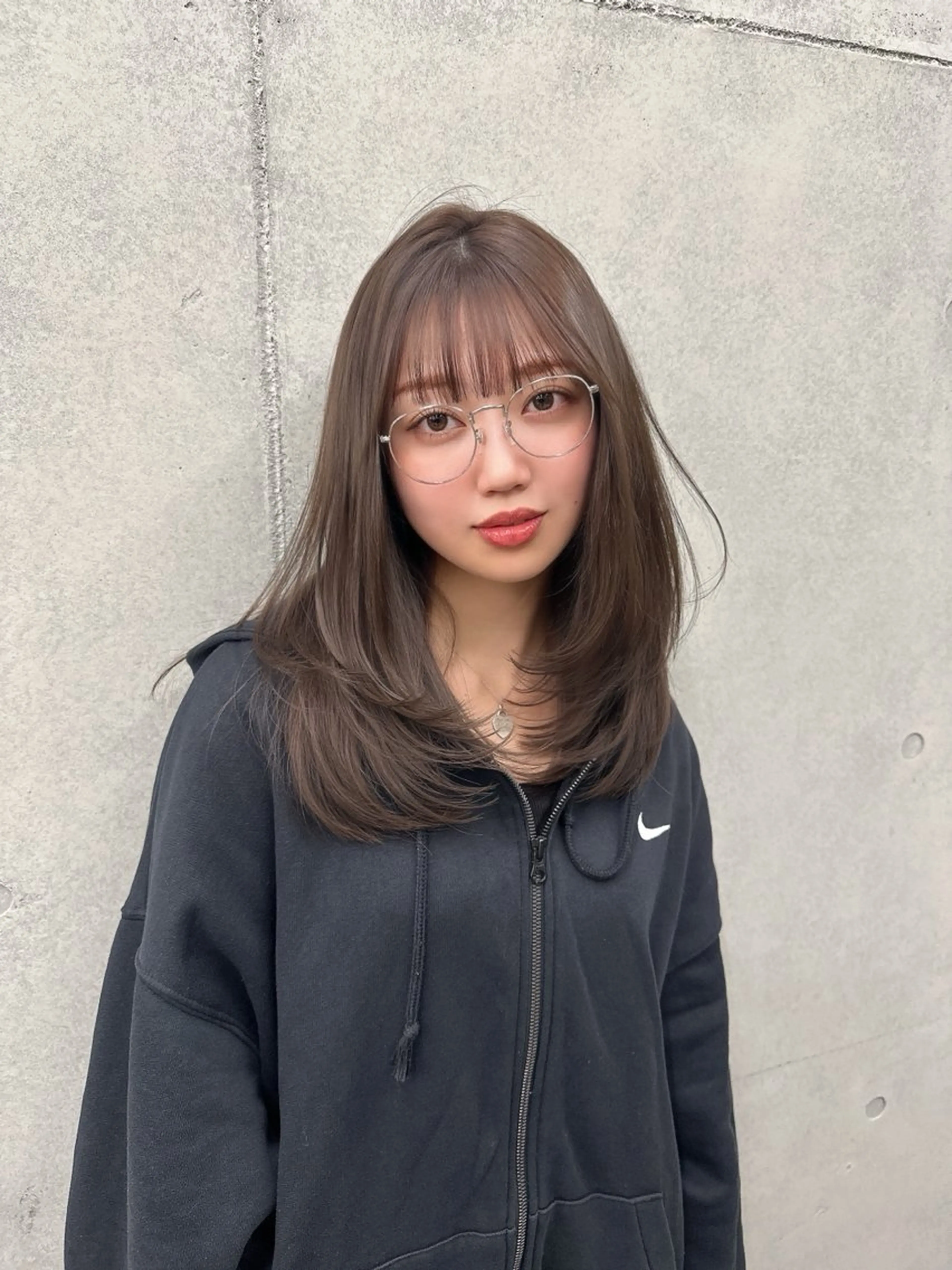 セミロング 韓国風ヘア レイヤーカット カット トリートメント Hina/なりたいが 叶う韓国ヘア❤️のヘアスタイル