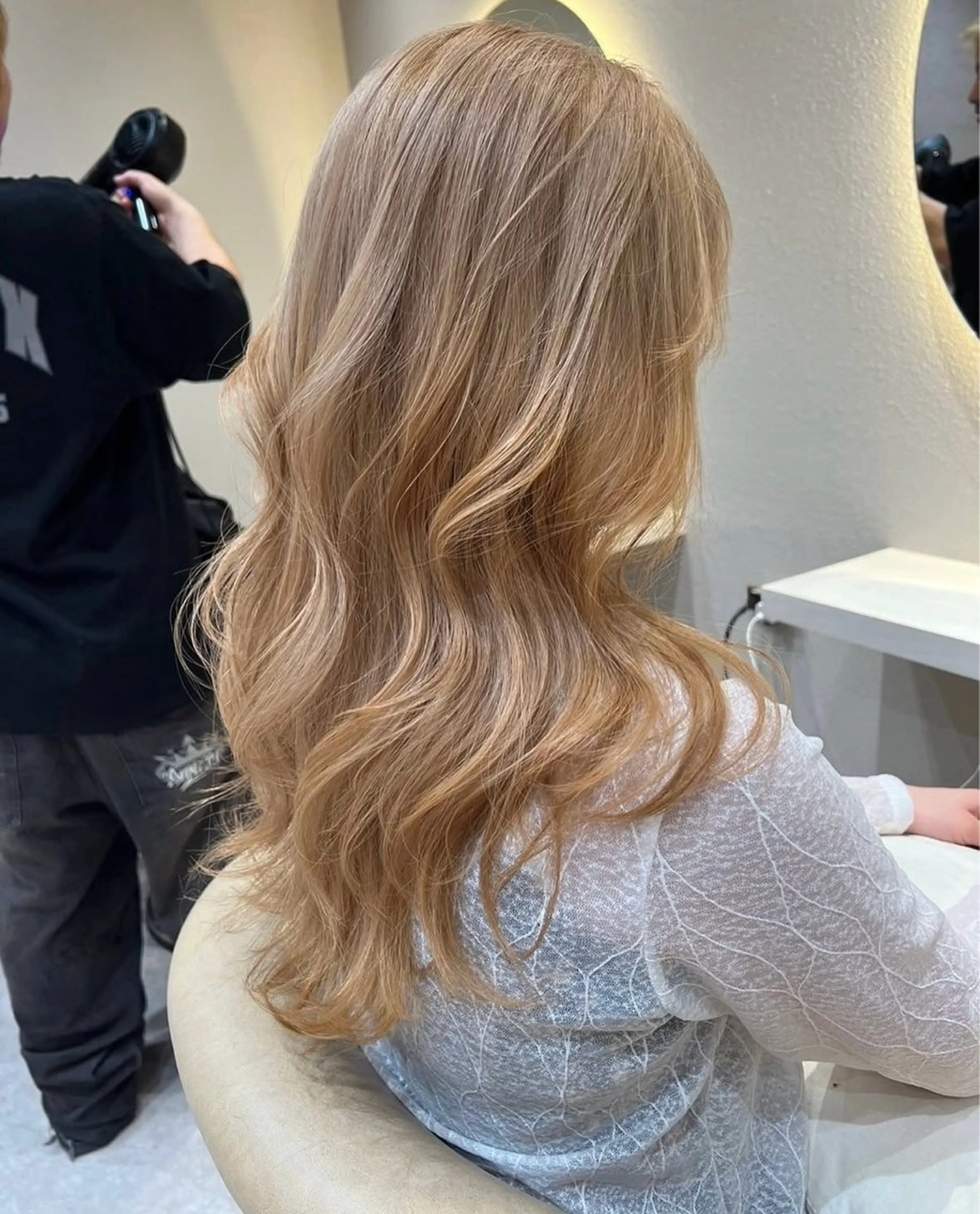 ロング ヘアカラー トリートメント 透明感カラー/髪質 改善/里奈のヘアスタイル