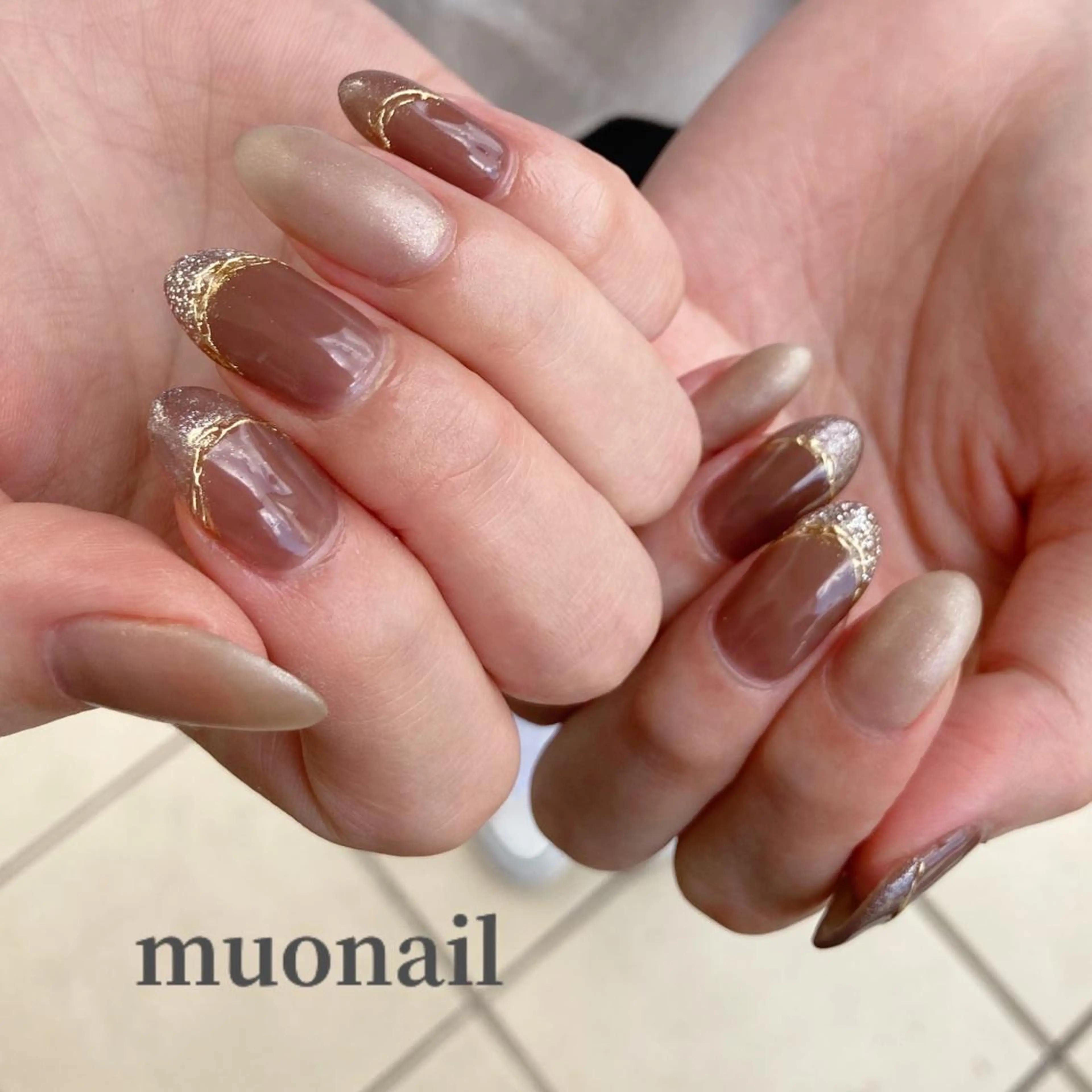 ネイル ニュアンスネイル シンプルネイル 中川 ほののネイルデザイン