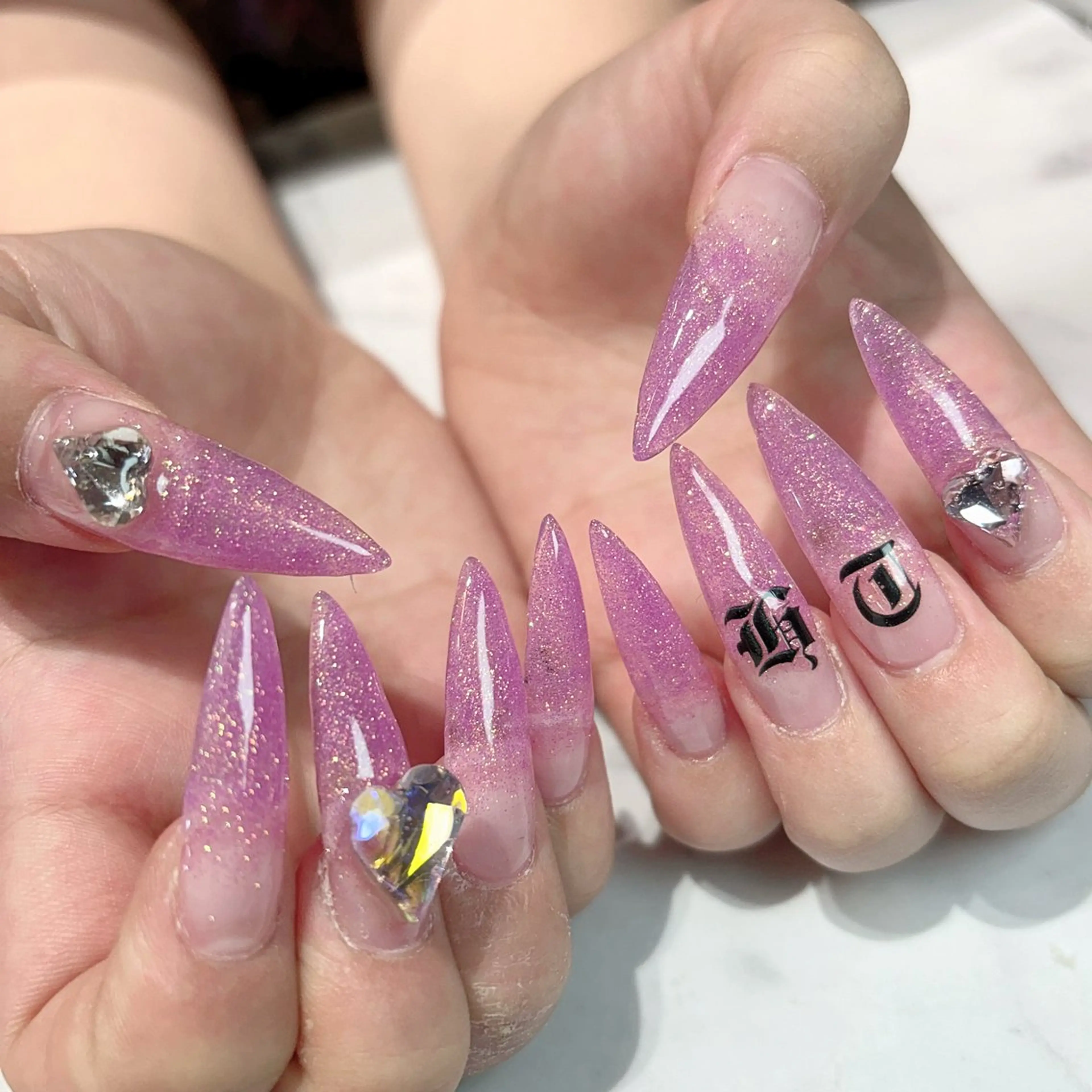 ネイル ロングネイル ネイルチップ あ きのネイルデザイン