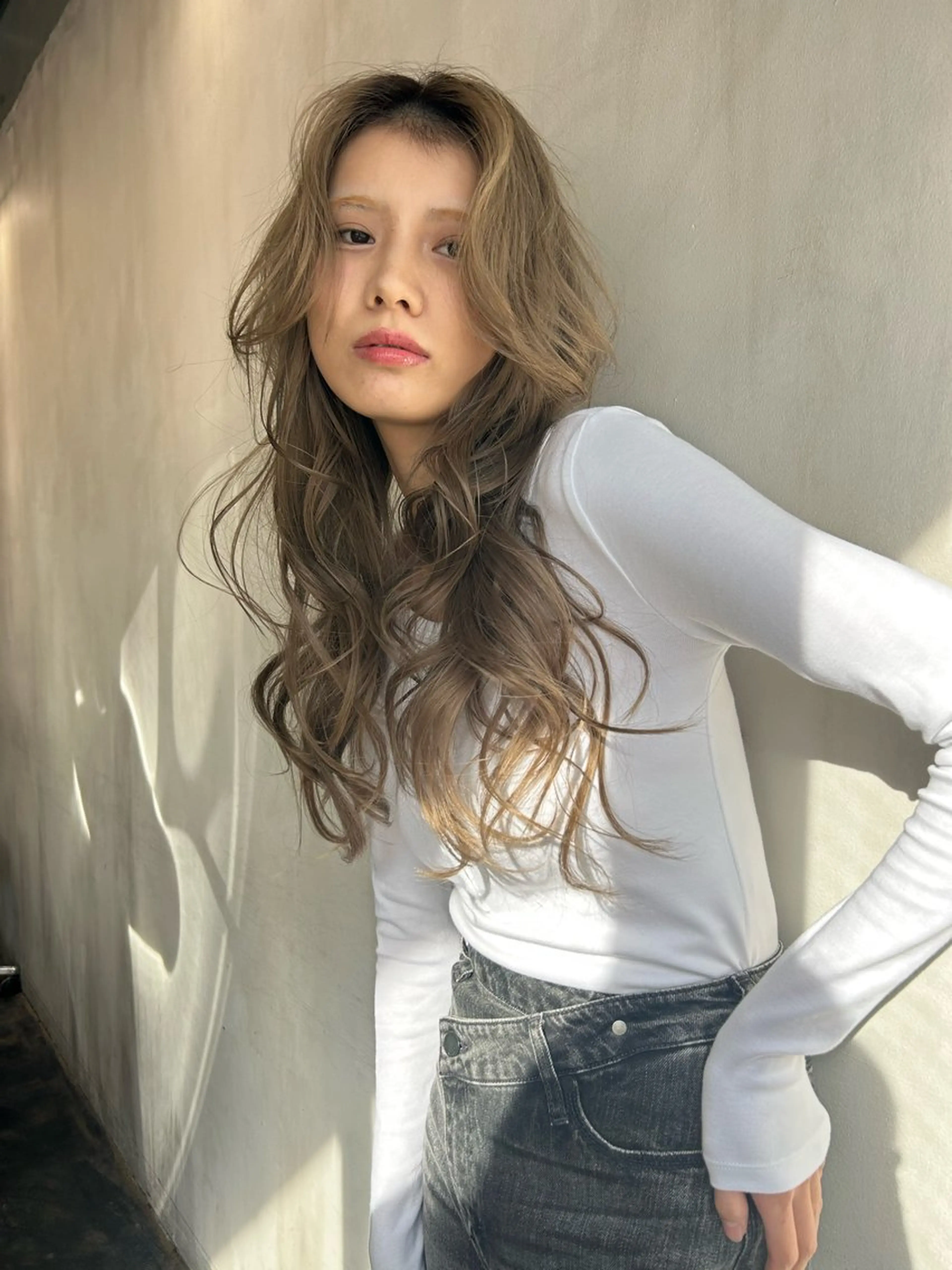 ロング カット ヘアカラー トリートメント ハイトーン/ブリーチ 🧁soraのヘアスタイル