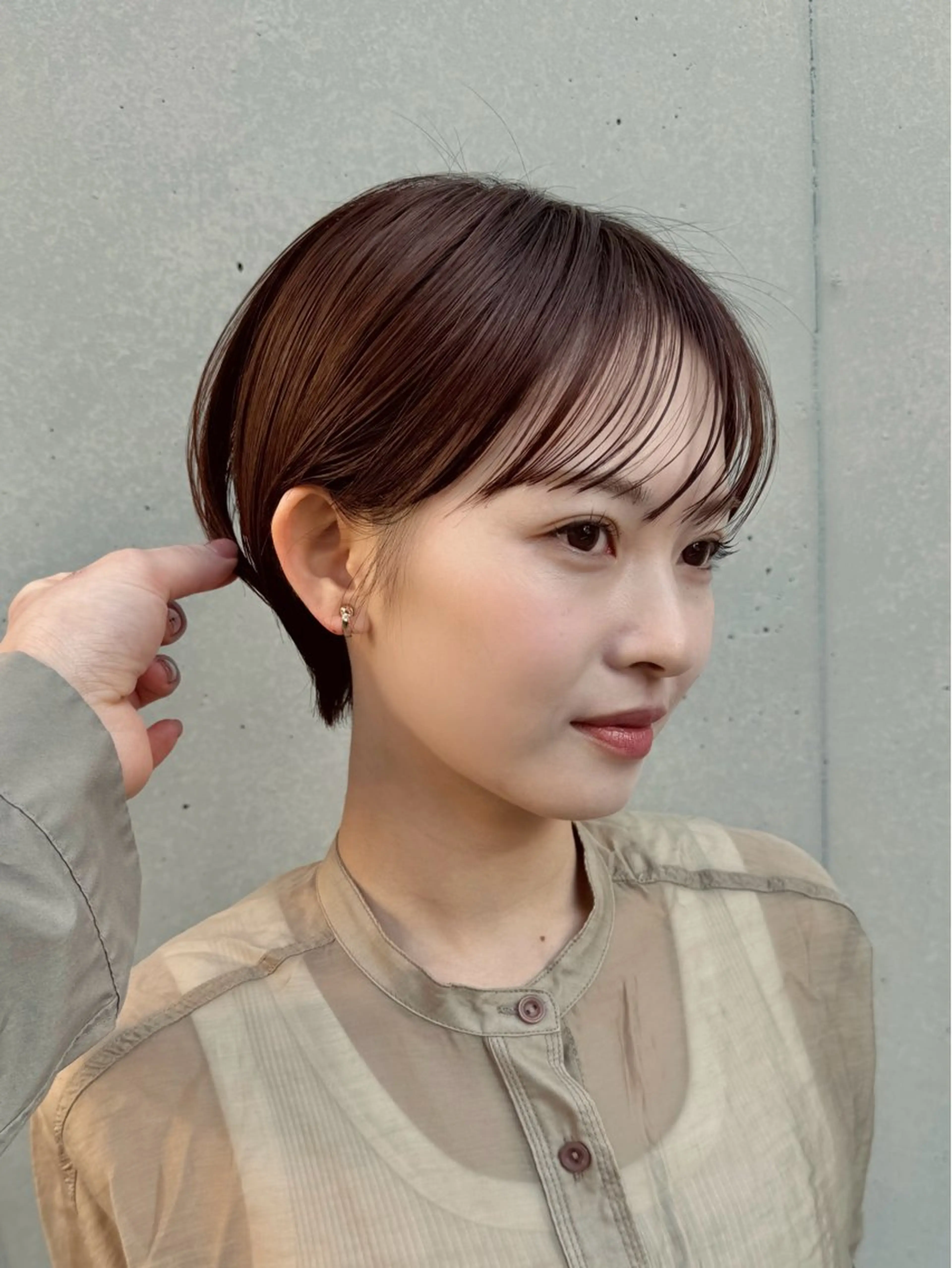 ショート カラー ハンサムショート ベージュカラー ブラウンカラー ショートヘア ボブ/ショート /パーマ/shinのヘアスタイル