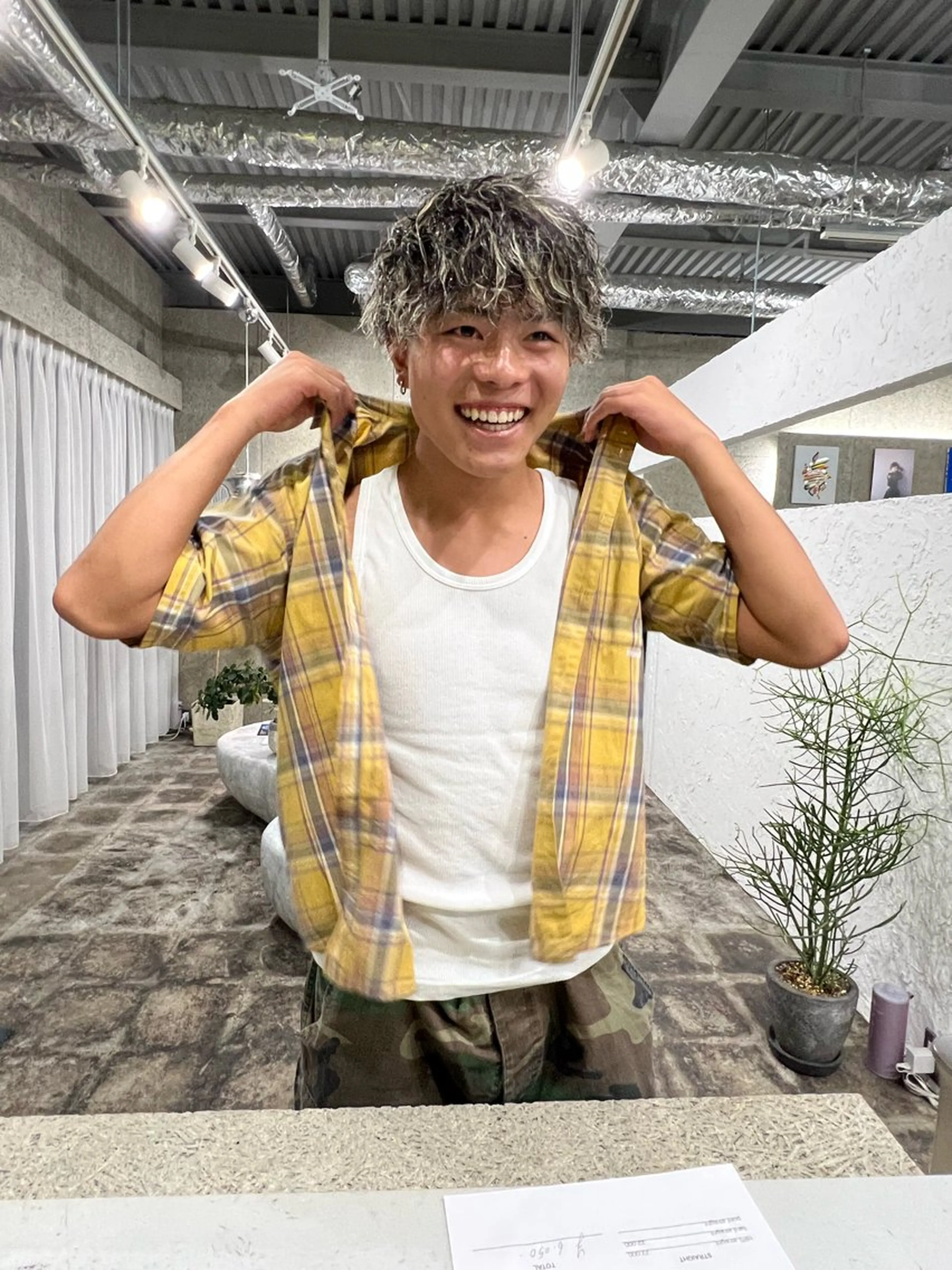 カラー パーマ メンズ カット eim AYUKAのヘアスタイル