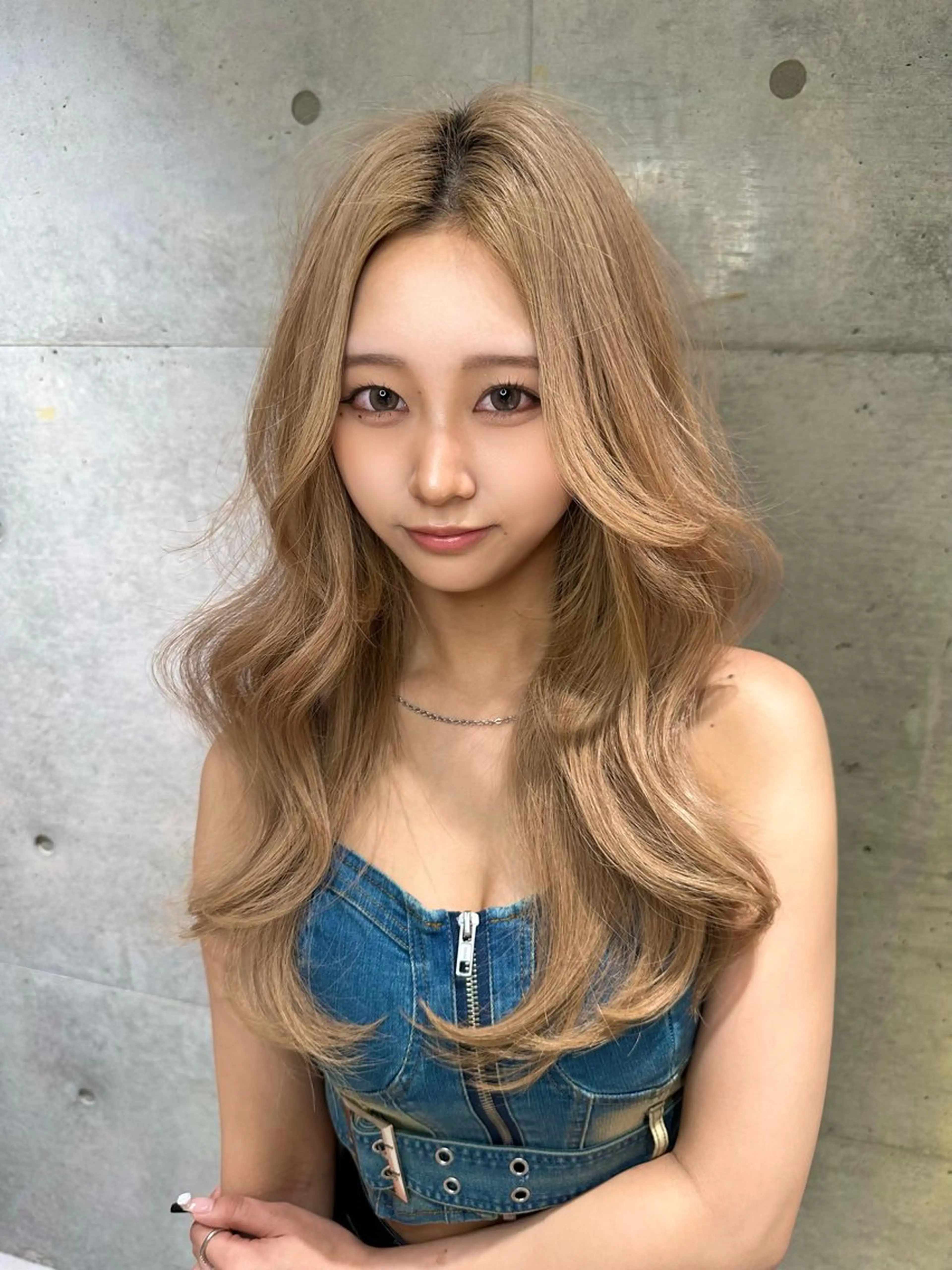 ロング ヘアカラー トリートメント 《髪質改善✖️オリー ブ🧸》小嶋拓也のヘアスタイル