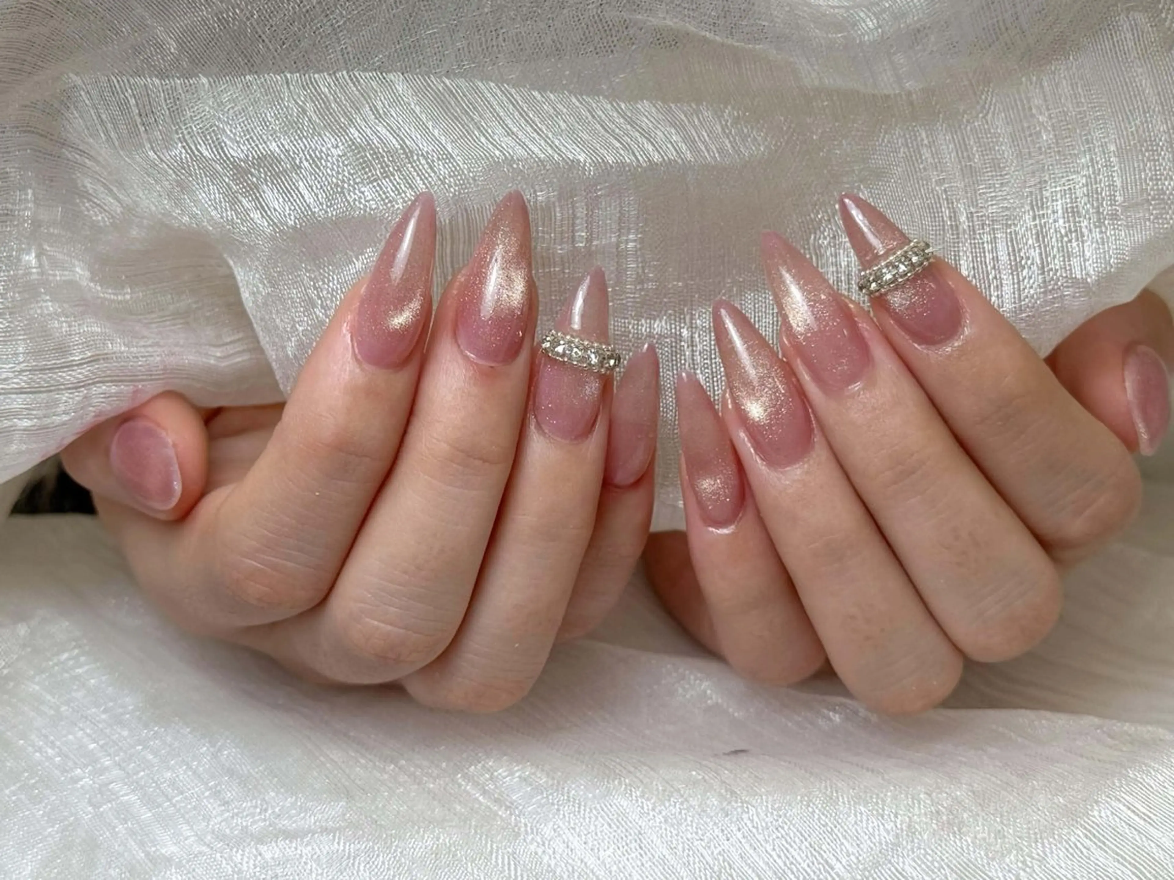 ネイル アートネイル 成人式 ジェルネイル ニュアンスネイル 夏ネイル ハンドネイル Jenn Nail Salonのネイルデザイン