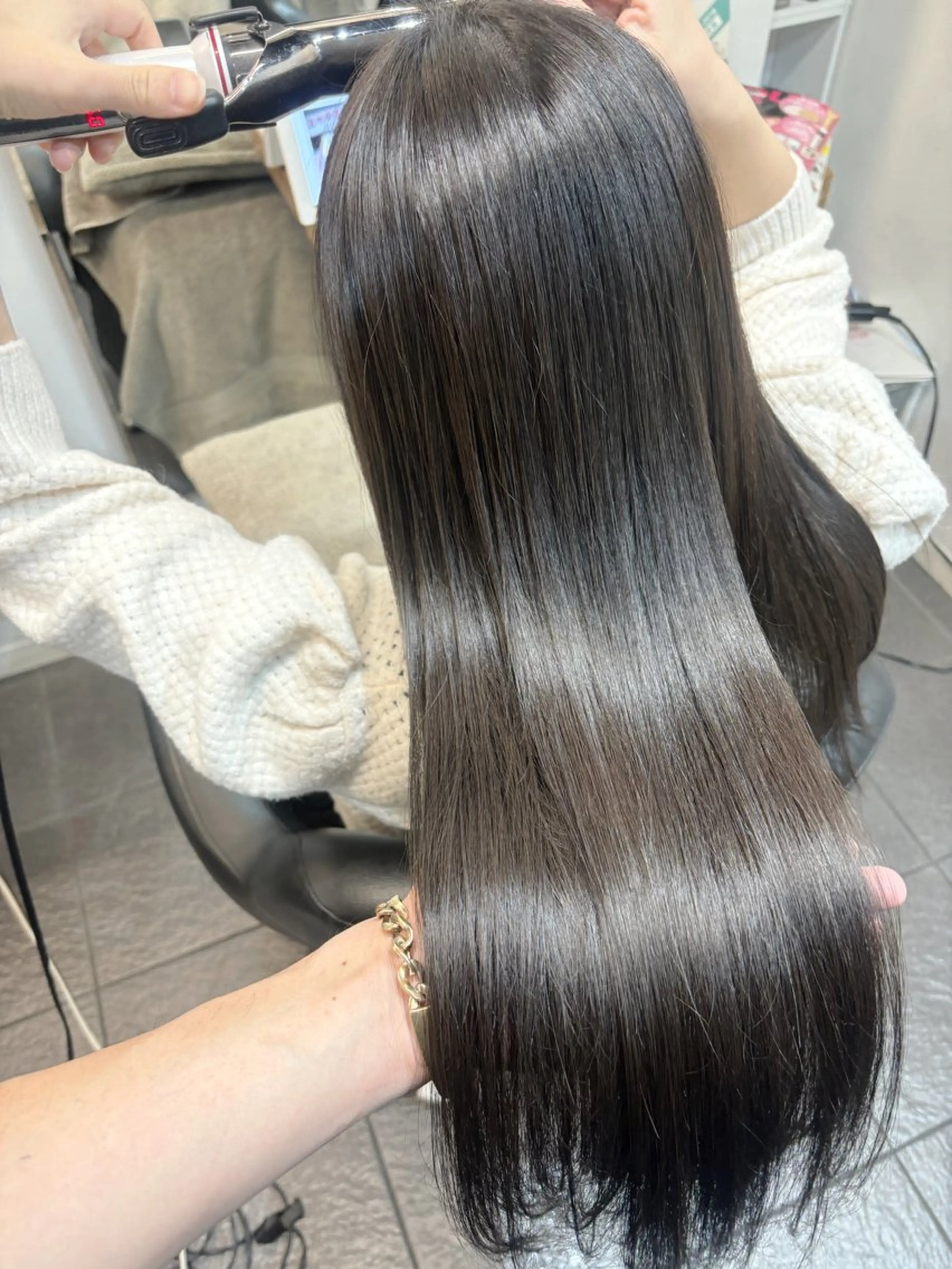 カラー アッシュ アッシュグレー 透明感カラー ヘアカラー トリートメント ヘッドスパ グレージュ/髪質改善 Yamato.hのヘアスタイル