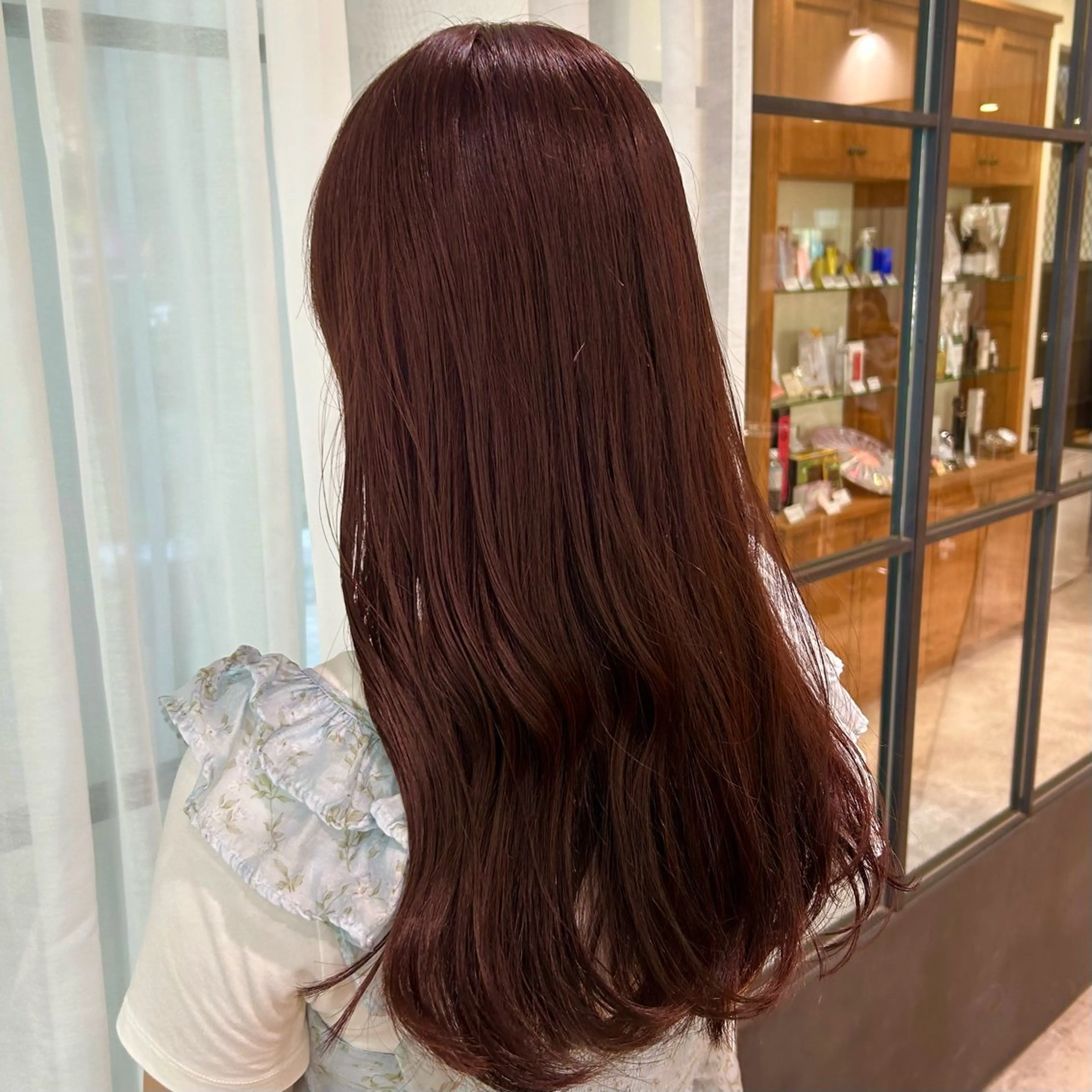 ロング カラー ブラウンカラー オレンジ オレンジブラウン ピンクカラー ヘアカラー nana/ボブ/ レイヤー/梅田のヘアスタイル