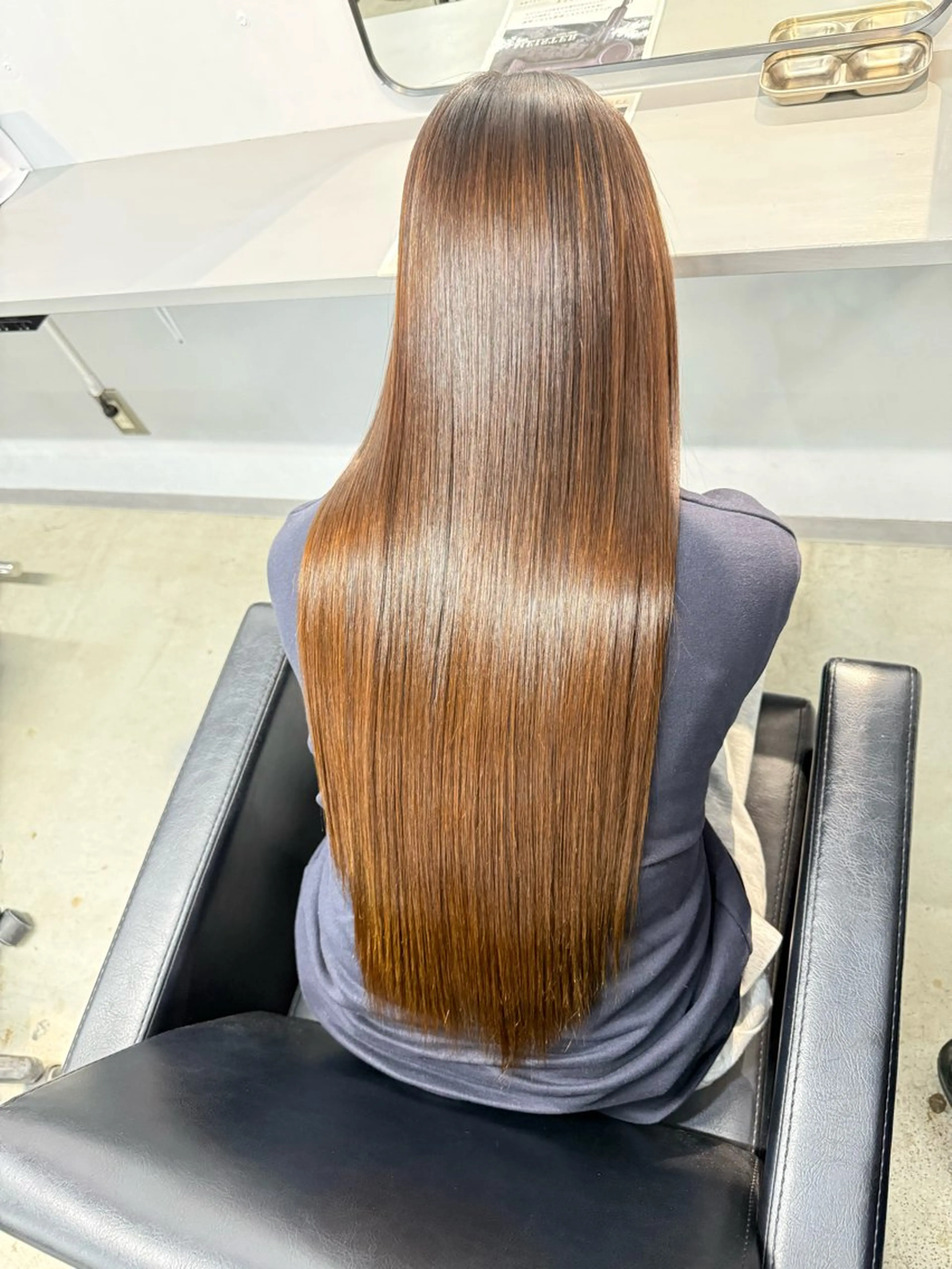 ロング 縮毛矯正 lafit YURITOのヘアスタイル