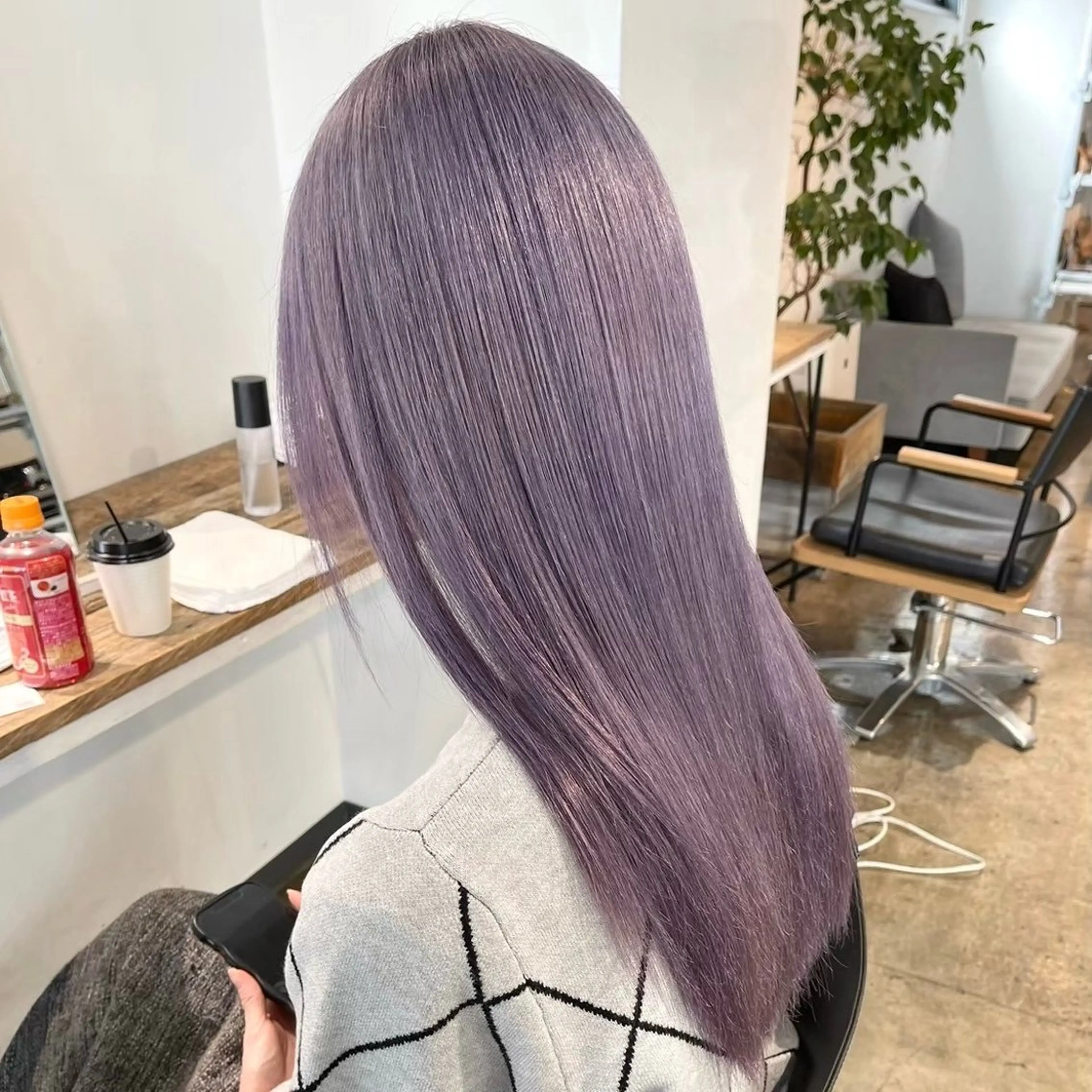 ロング カラー ヘアカラー トリートメント 🫧ブリーチ/透明感 カラー/メンズ/みきのヘアスタイル