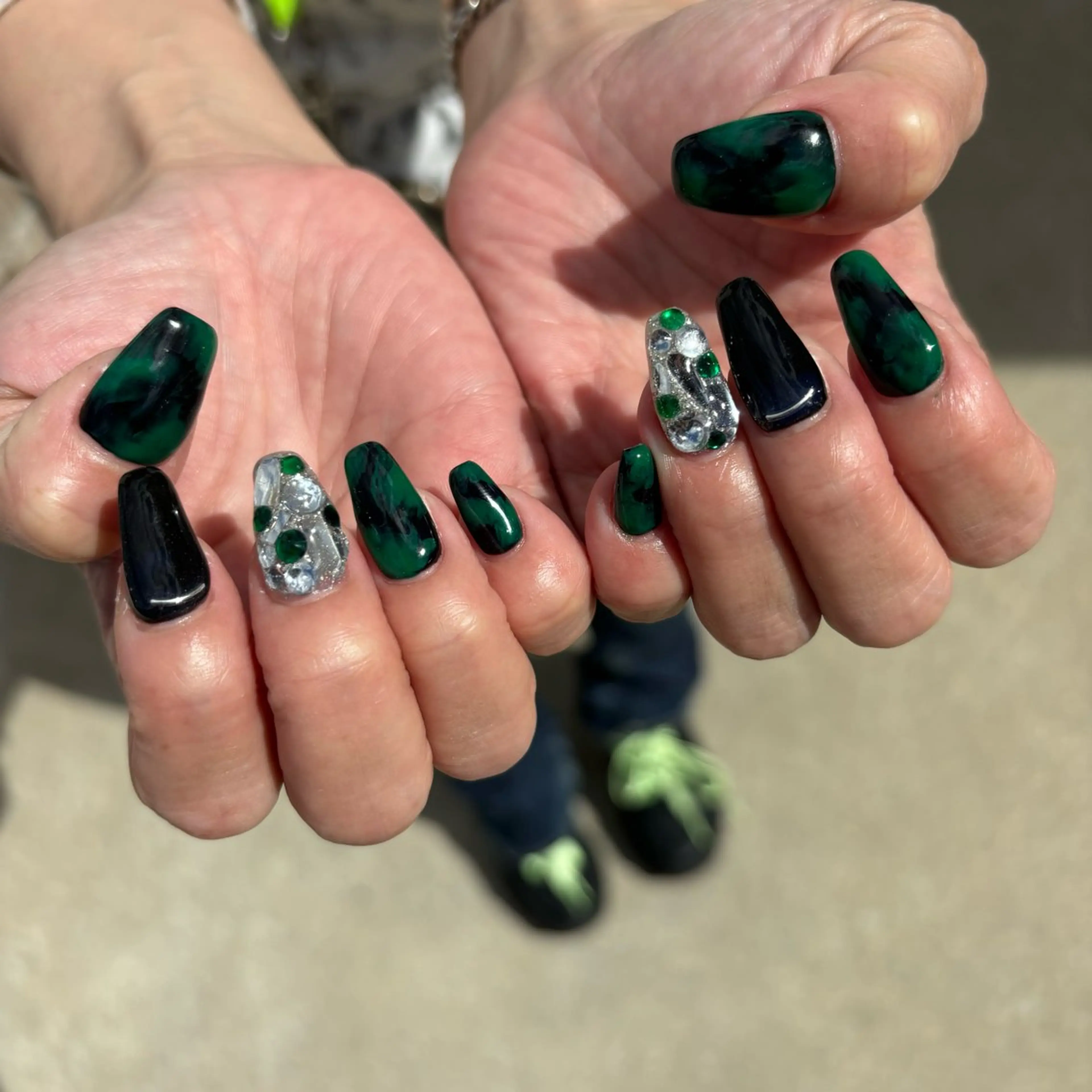 ネイル ハンドネイル Sea  nail by emaのネイルデザイン