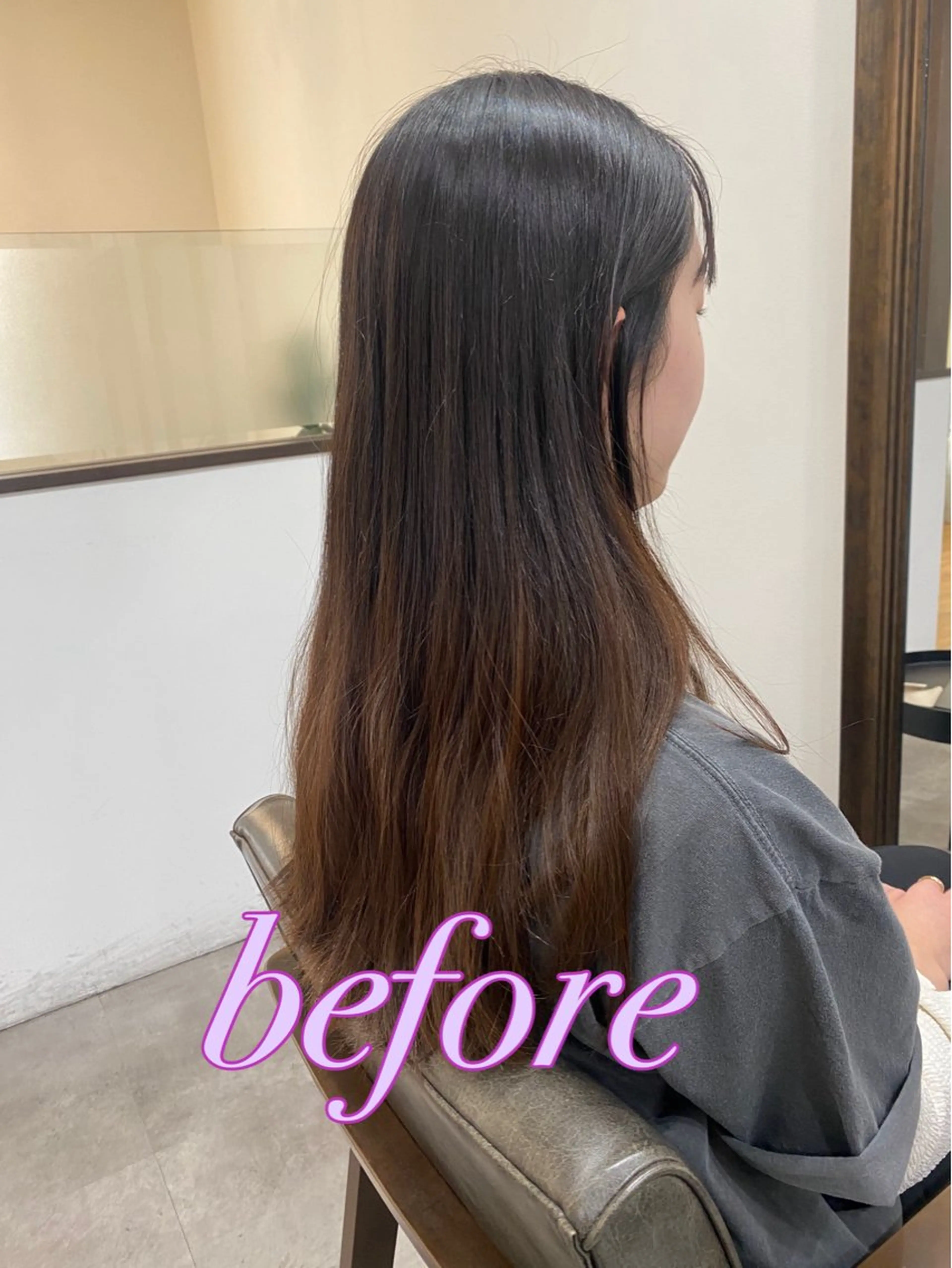 ロング カラー カット ヘアカラー APPEL hair ／岡山のヘアスタイル