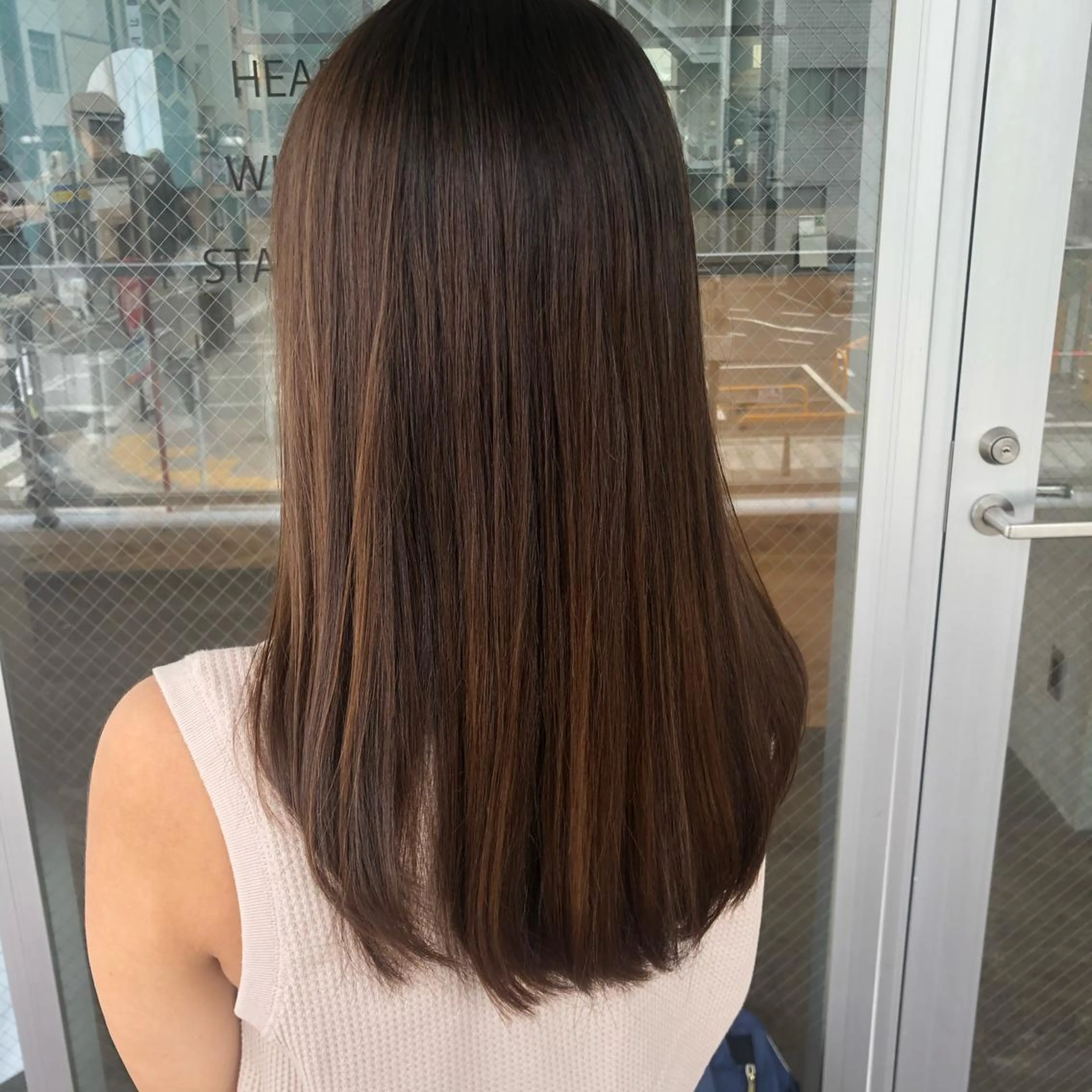 ロング カット 縮毛矯正 トリートメント 🌈艶カラー× メンズパーマ永埜🌈のヘアスタイル