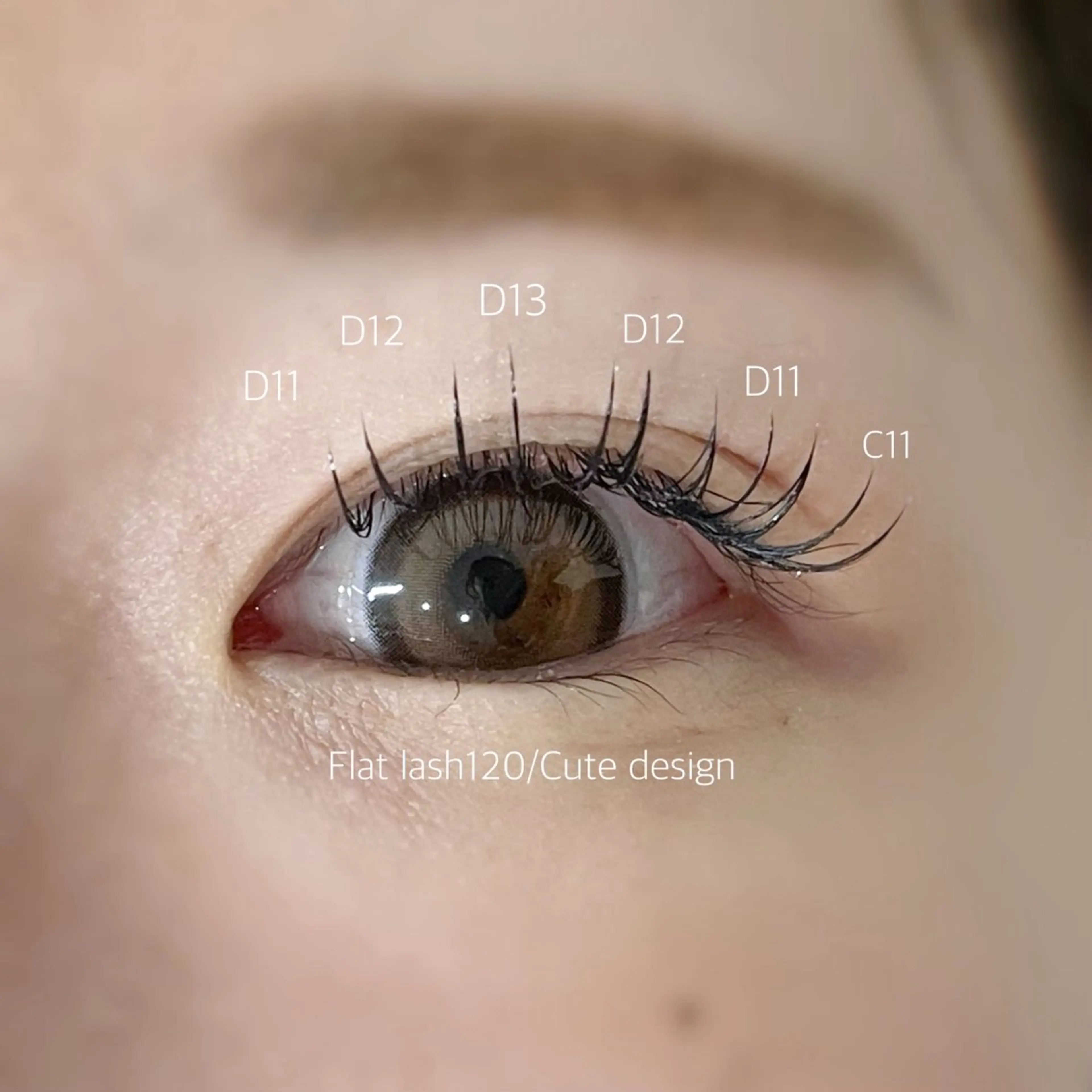 マツエク・マツパ マツエク beauty eye所属・中島 美月のマツエク・マツパデザイン