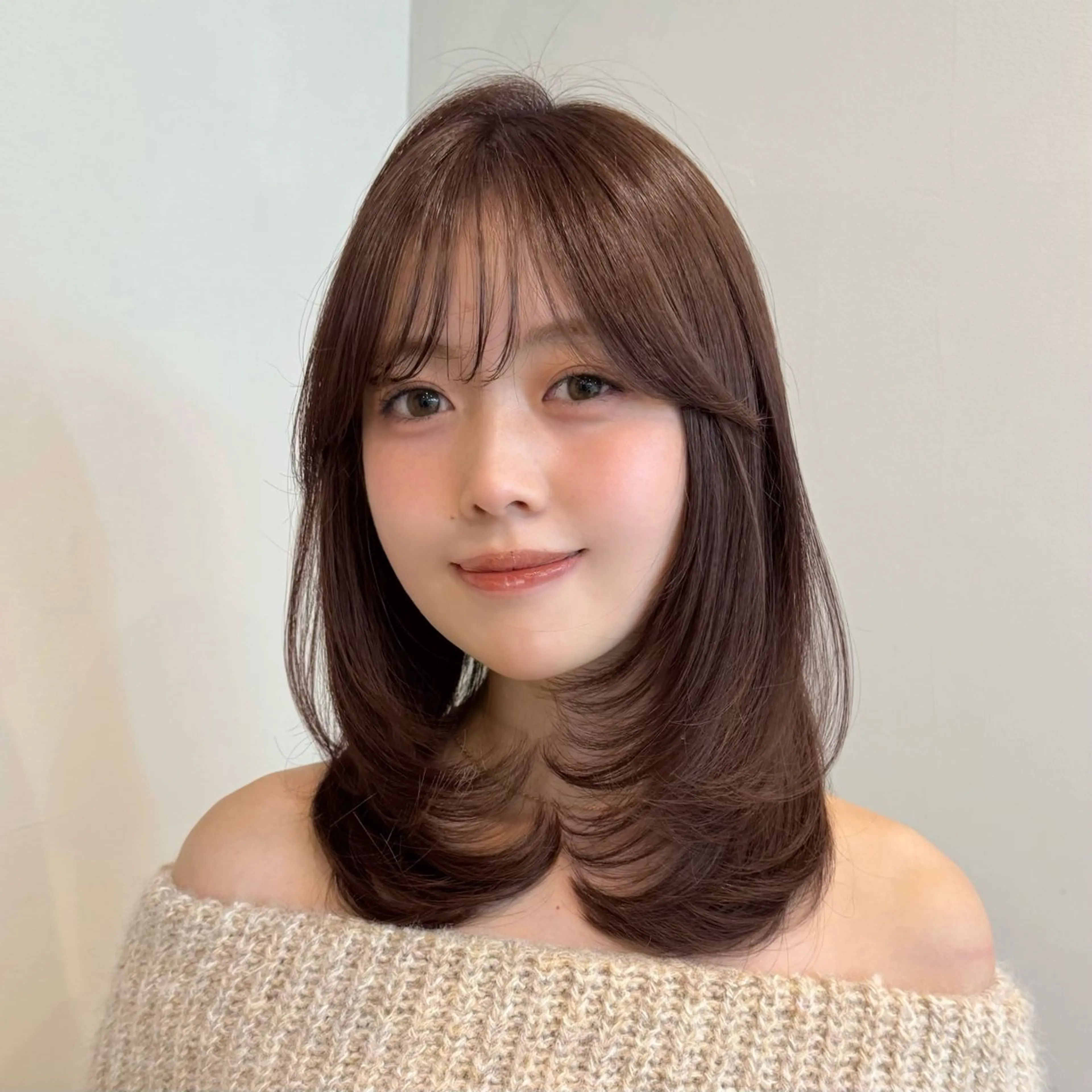 ミディアム カラー ボブ/レイヤー /sora🌙✨️のヘアスタイル