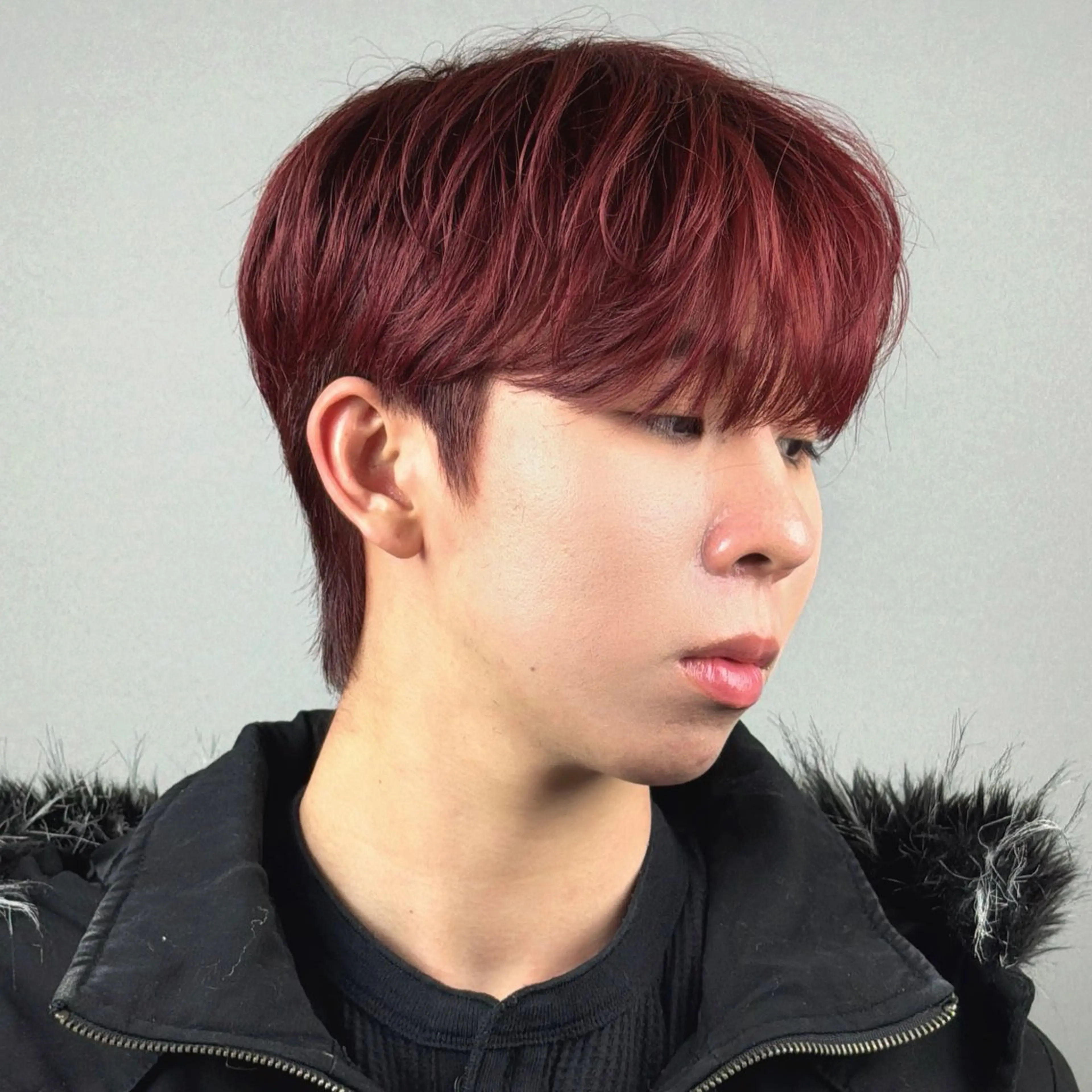 ショート カラー メンズ カット ヘアカラー 韓国ヘアADOR HARUKIのヘアスタイル