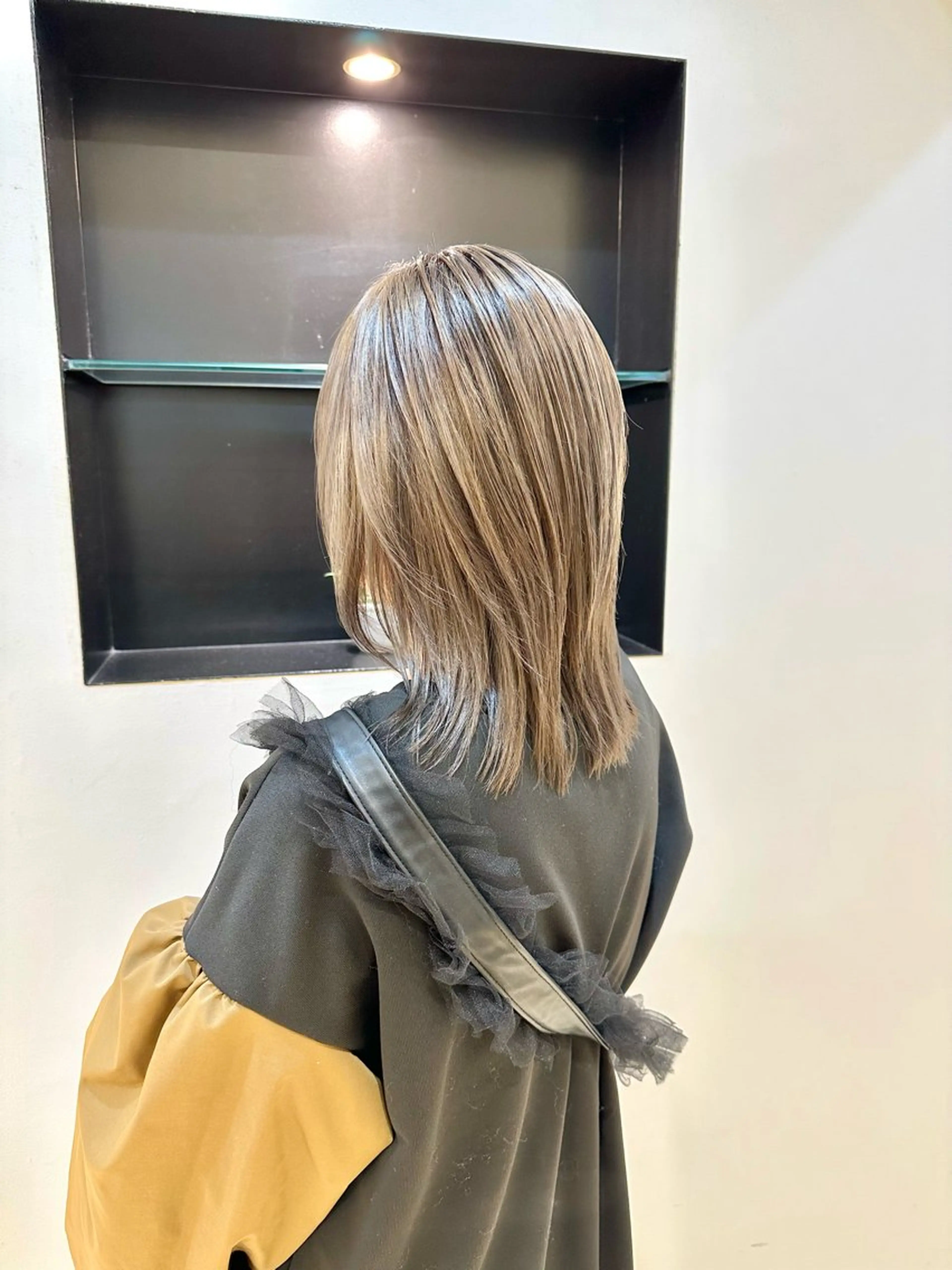 ミディアム カラー TAYA大阪上本町所属・十場【髪質改善】 【ダブルカラー】のヘアスタイル