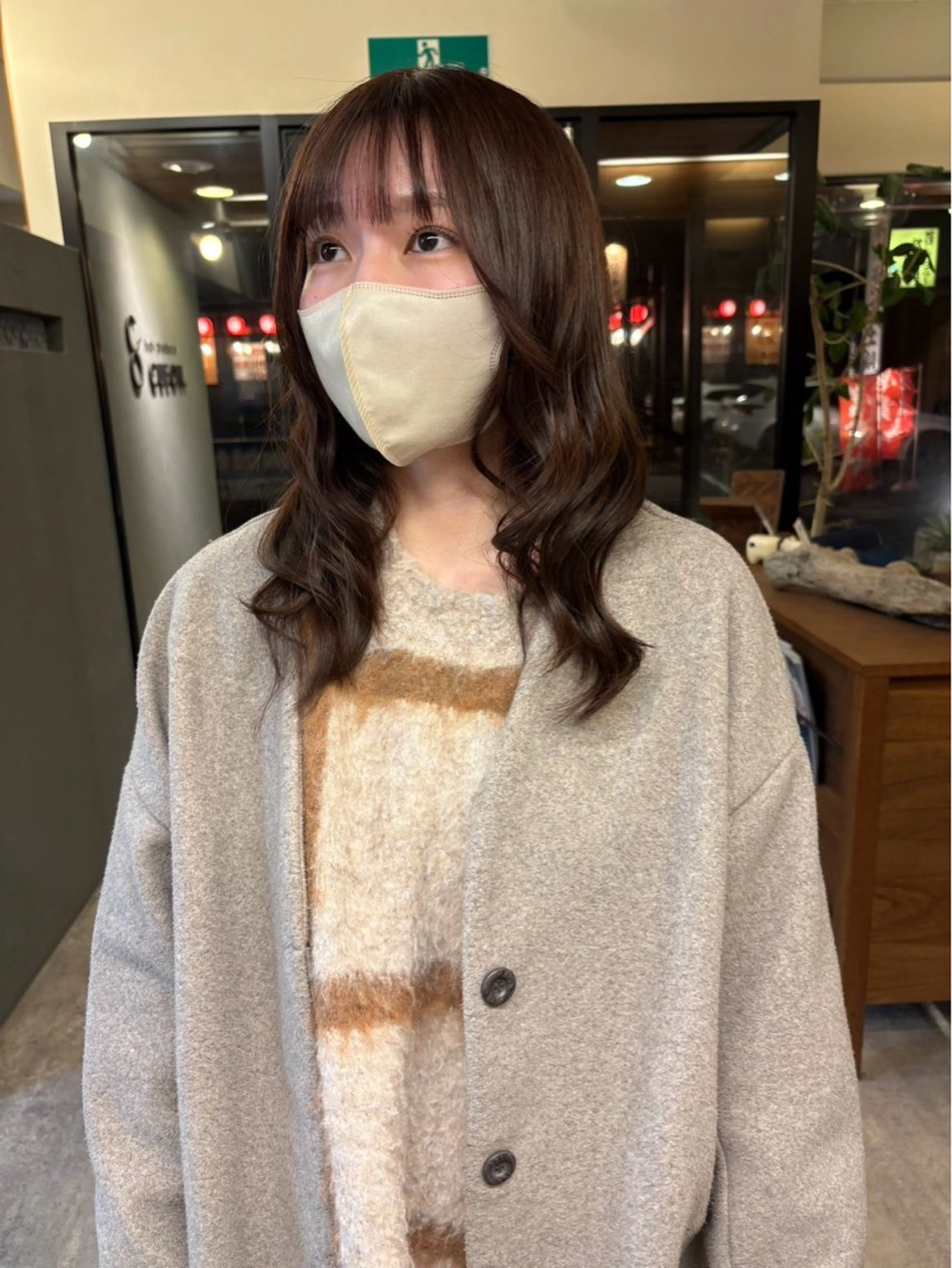 ミディアム カラー 透明感カラー ヘアカラー トリートメント CUEON./栁沼 光希のヘアスタイル