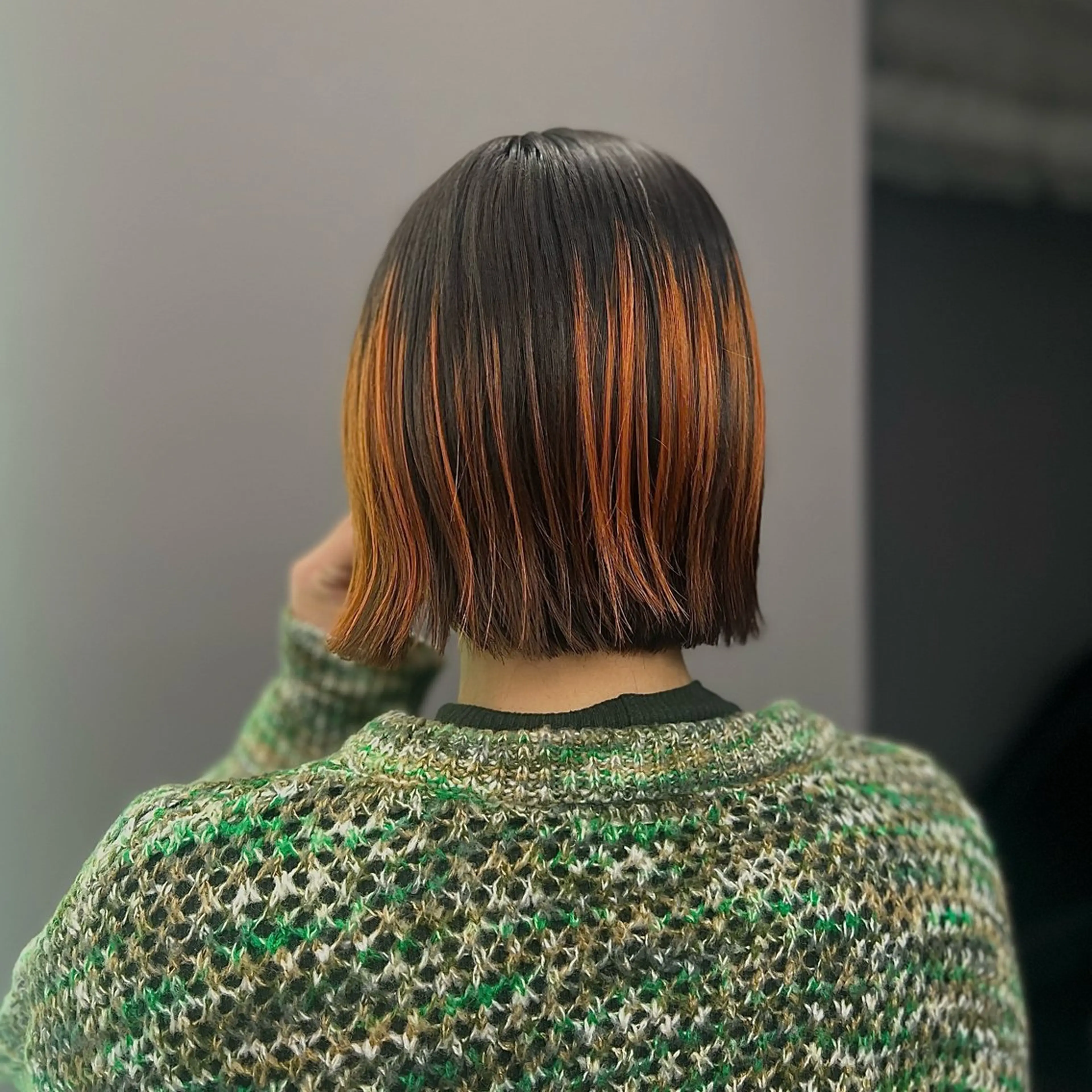 ミディアム カラー ベージュカラー ブリーチ ブロンド ケアブリーチ ケアカラー akari/髪質改善 /ブリーチ/名古屋のヘアスタイル