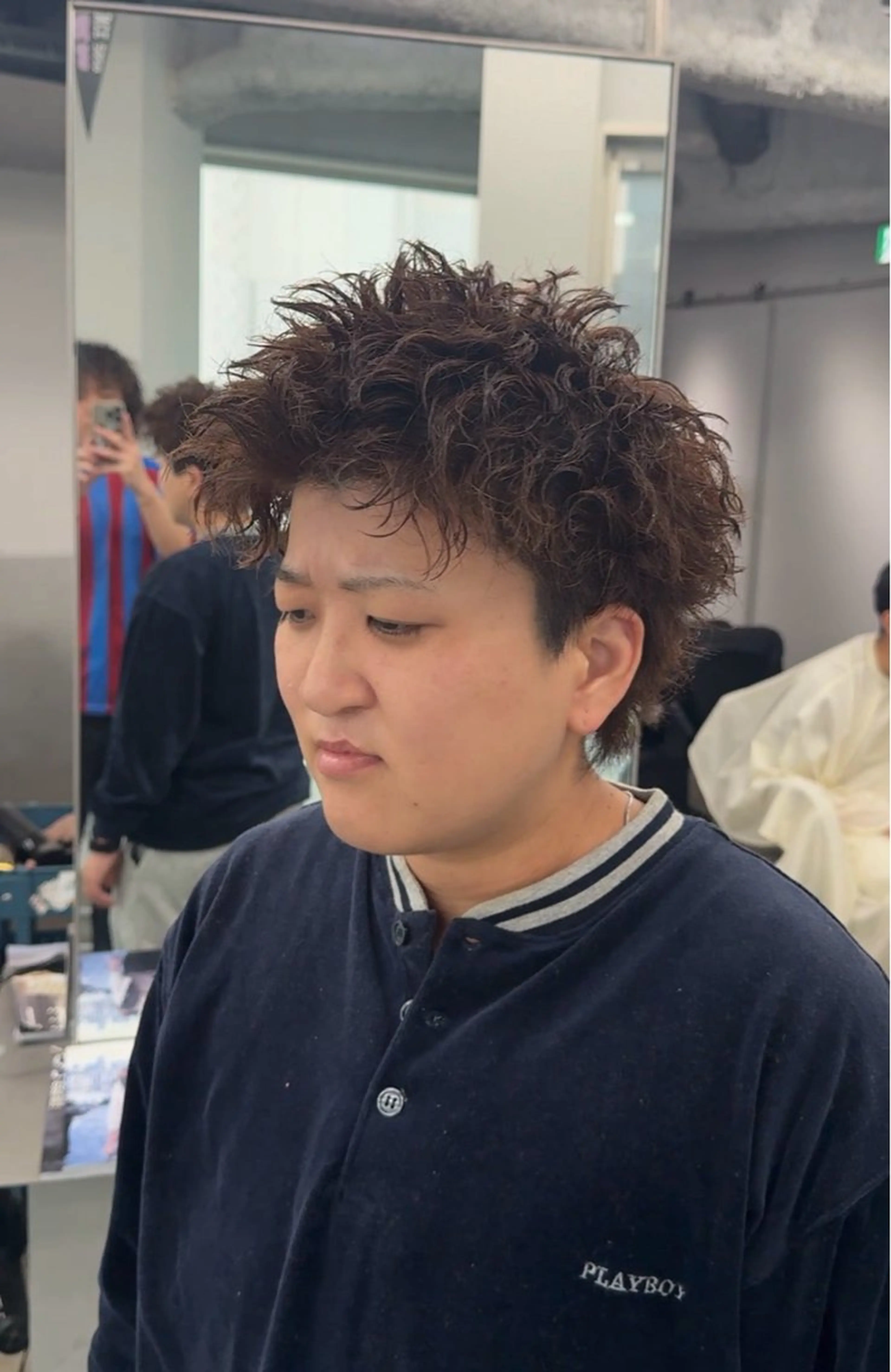 ショート パーマ メンズ カット パーマ 博多メンズパーマ特化 ベップハルキのヘアスタイル
