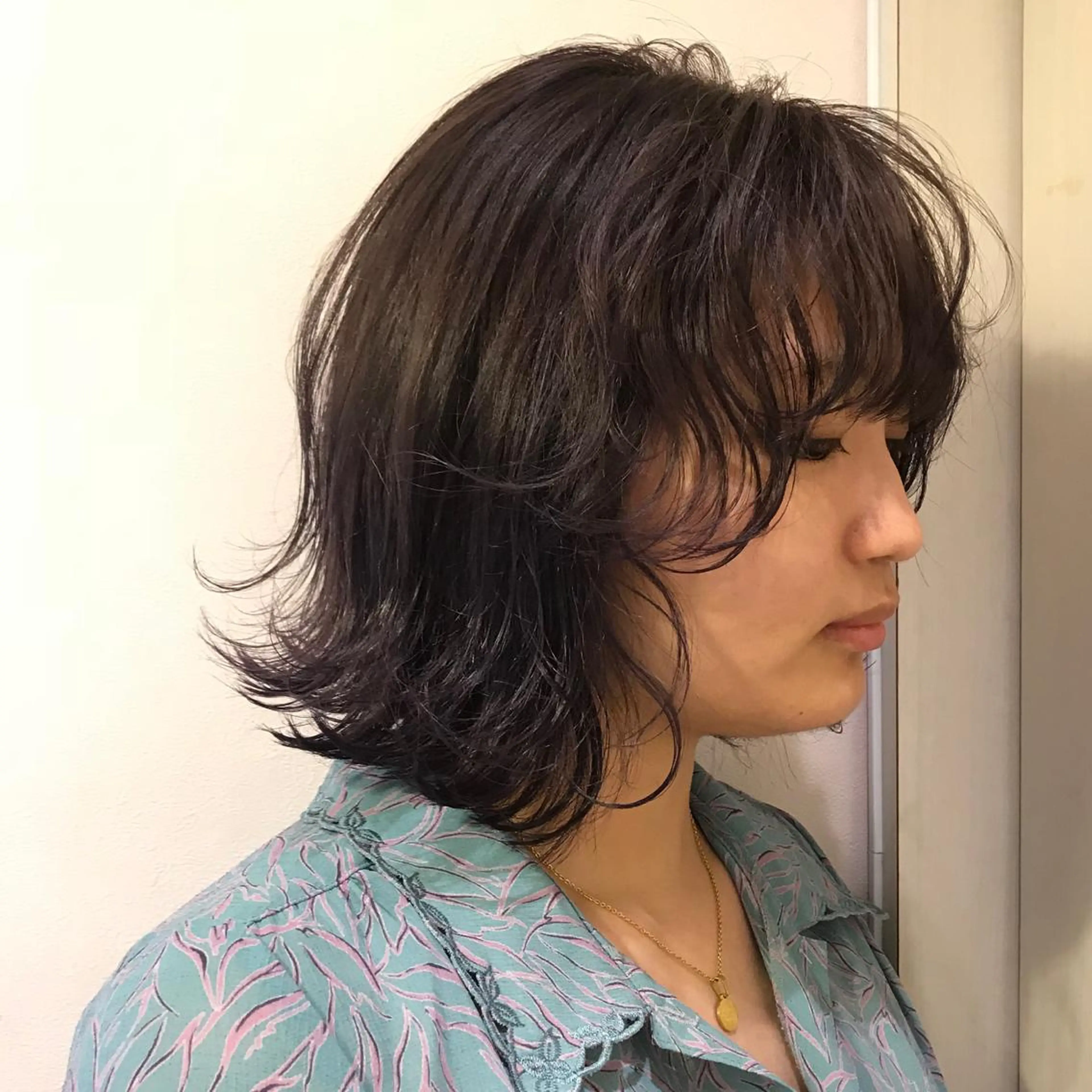 ショート カラー アッシュ ラベンダーカラー ラベンダーアッシュ Aust hair Stella新宿所属・Yuki☺︎パーマ レイヤーカットのヘアスタイル