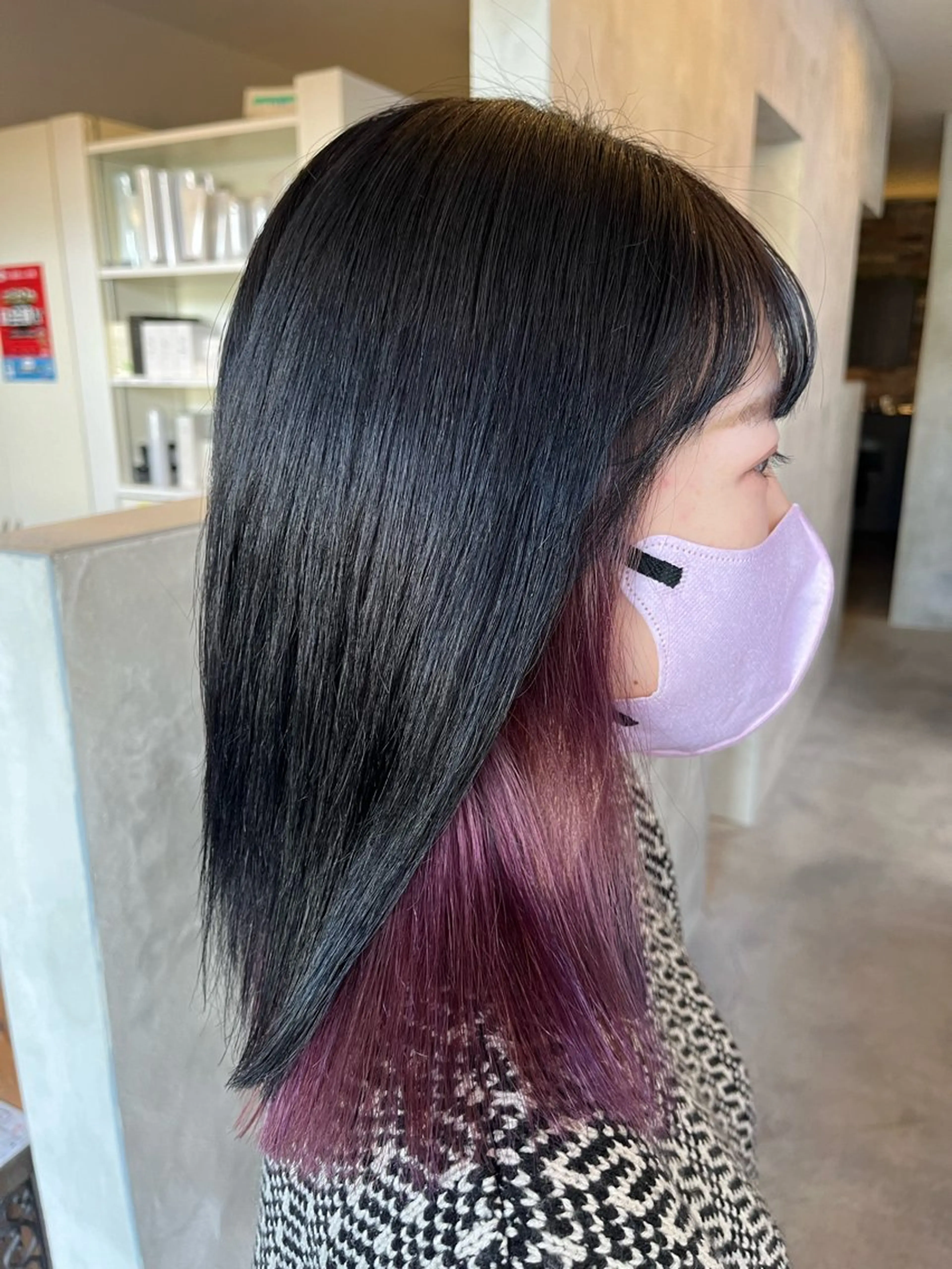 ミディアム カラー Yuka /ツヤカラー✨のヘアスタイル