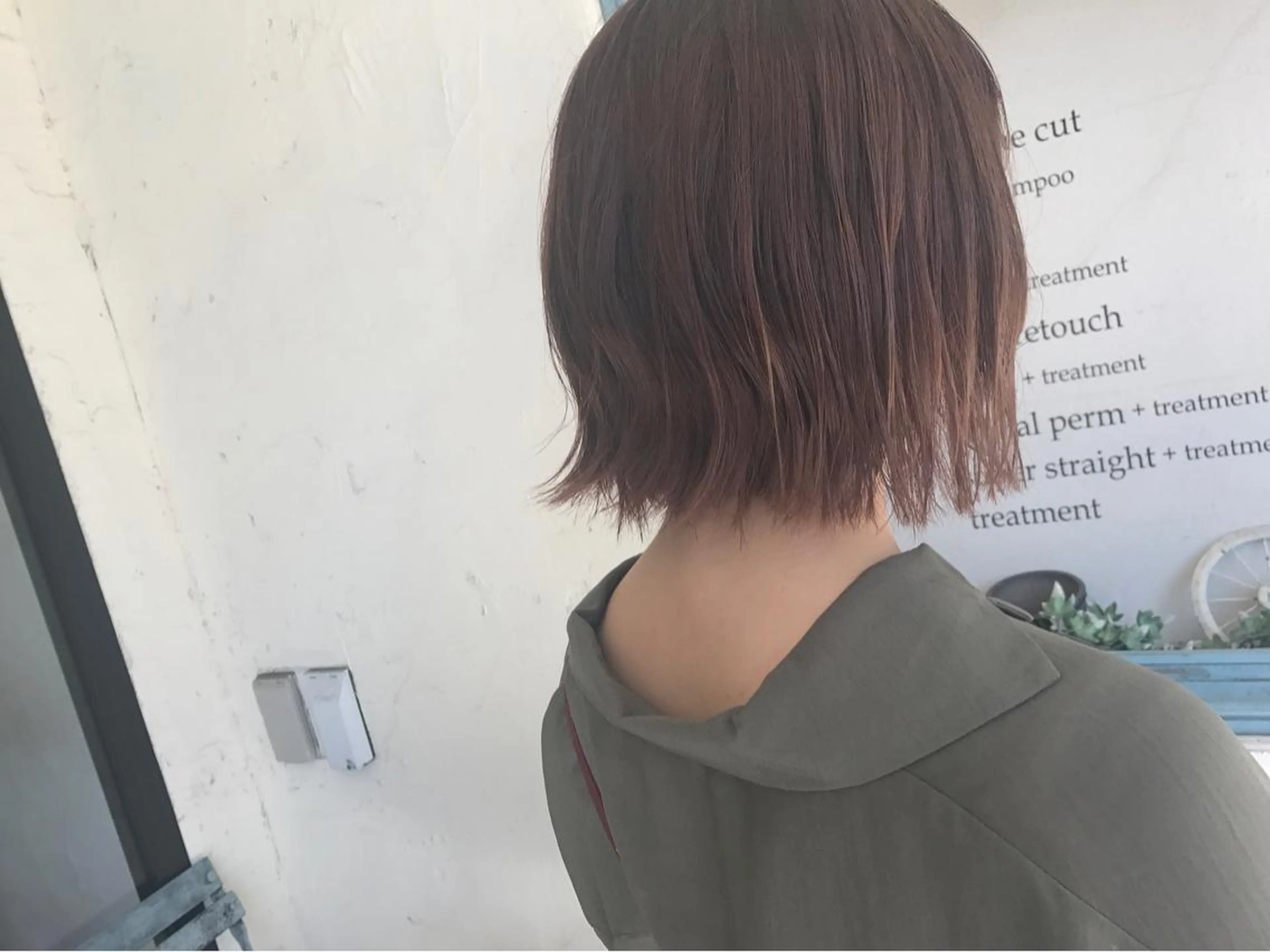 ミディアム オリーブ透明感カラー 表参道/MIKUのヘアスタイル