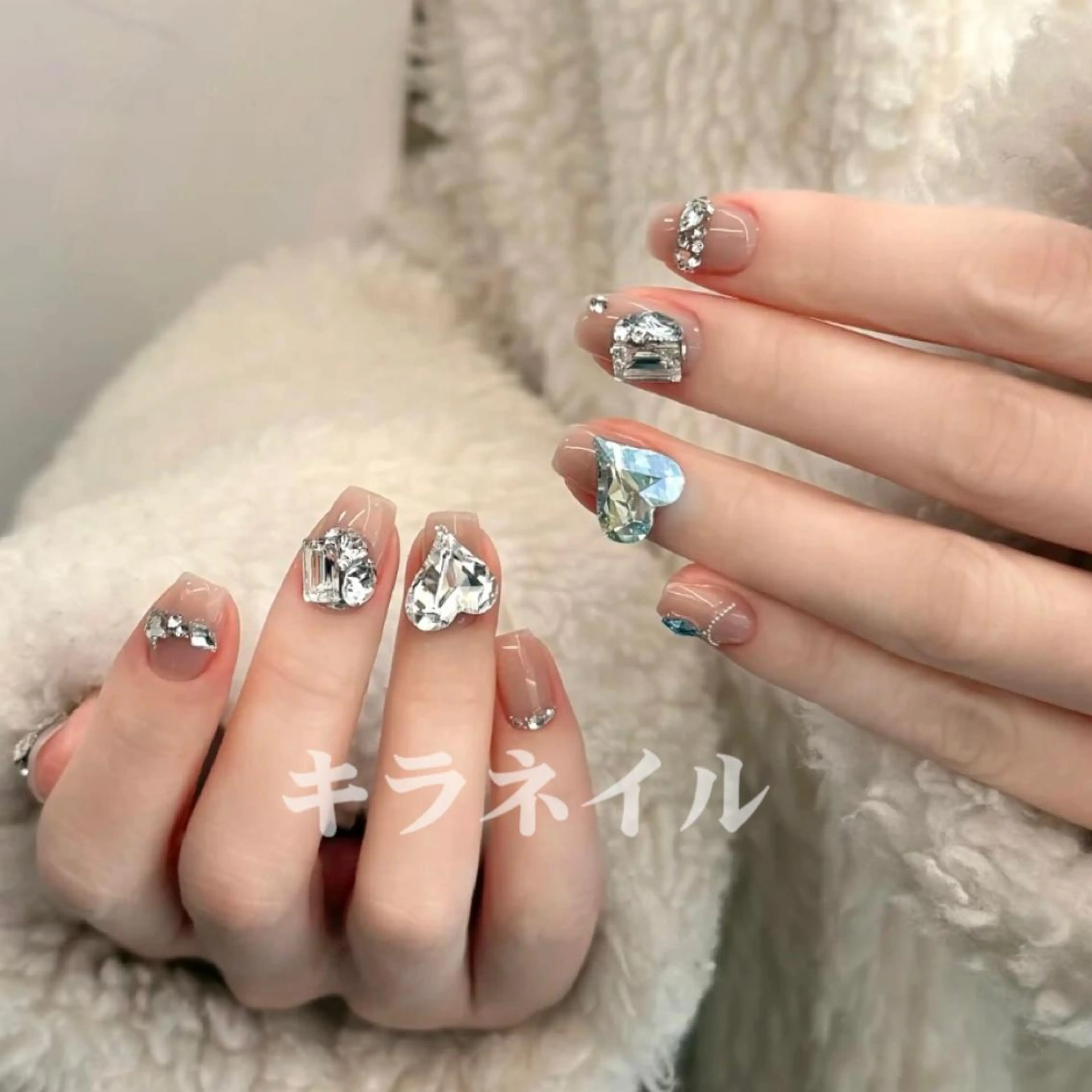 ネイル 🍑長さだし ワンホン💅モモコのネイルデザイン