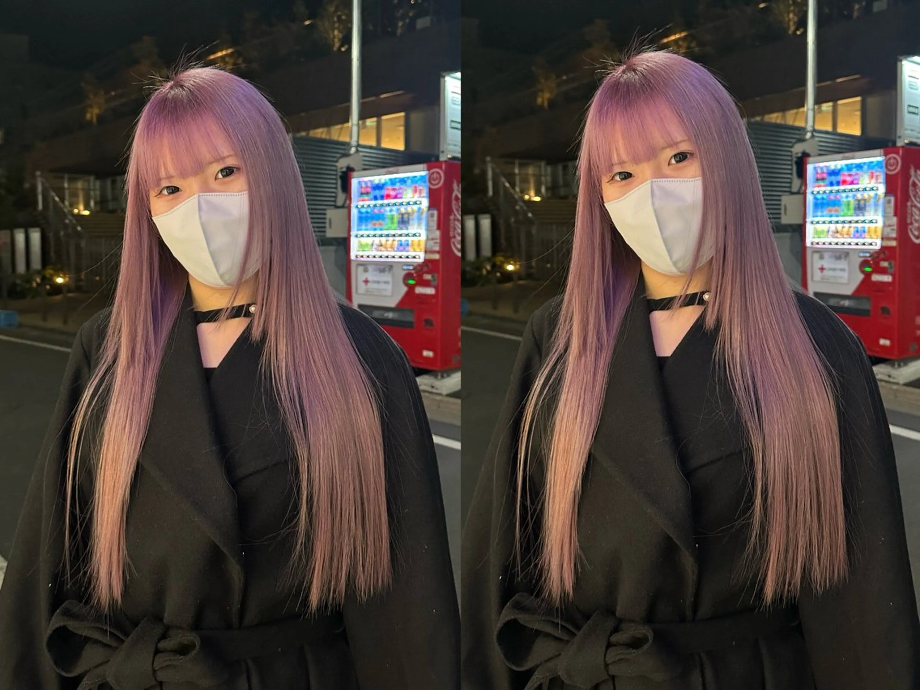 ロング カラー MOE レイヤー/新宿三丁目のヘアスタイル