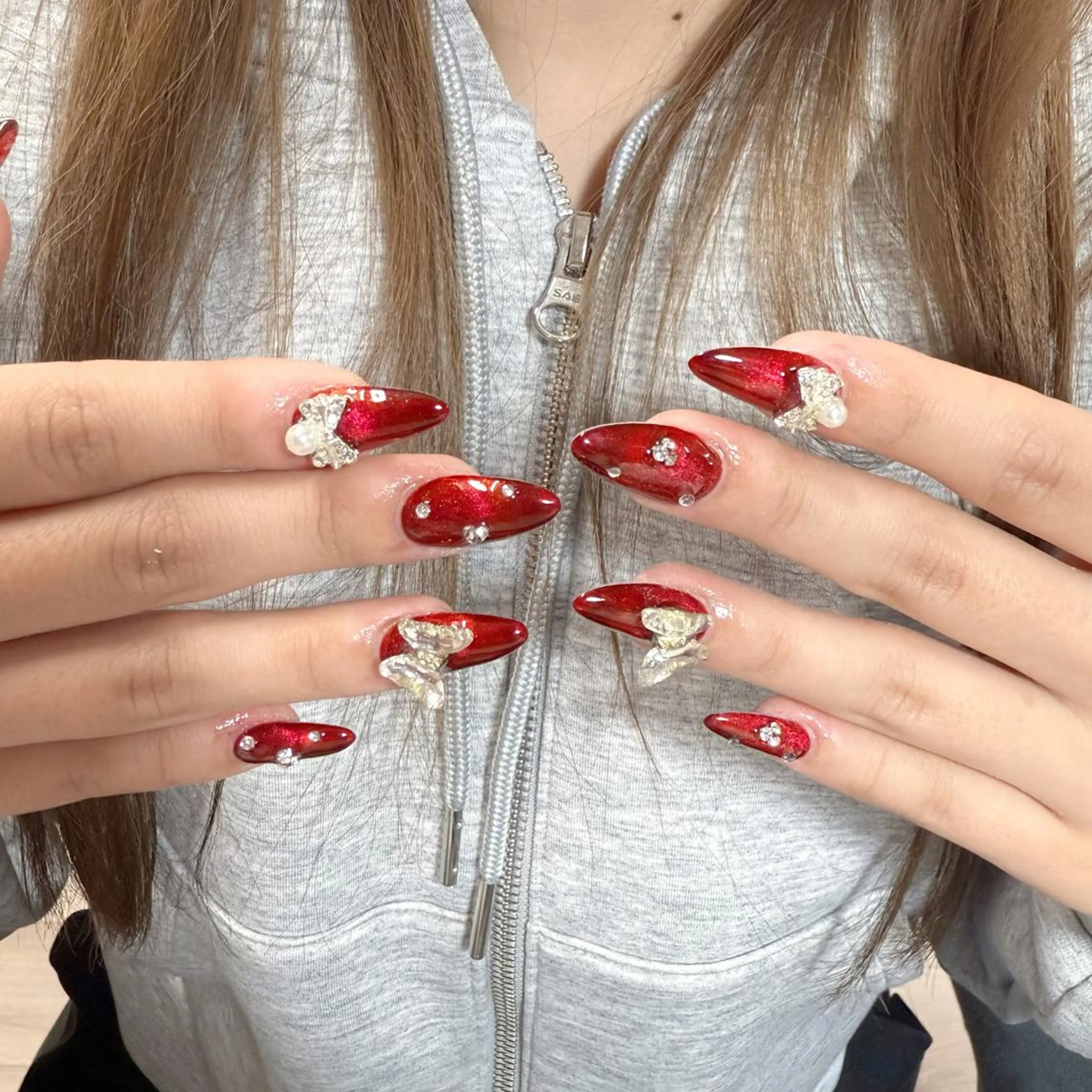 ネイル ハンドネイル 🍄Rina🍄 韓国風ネイルのネイルデザイン