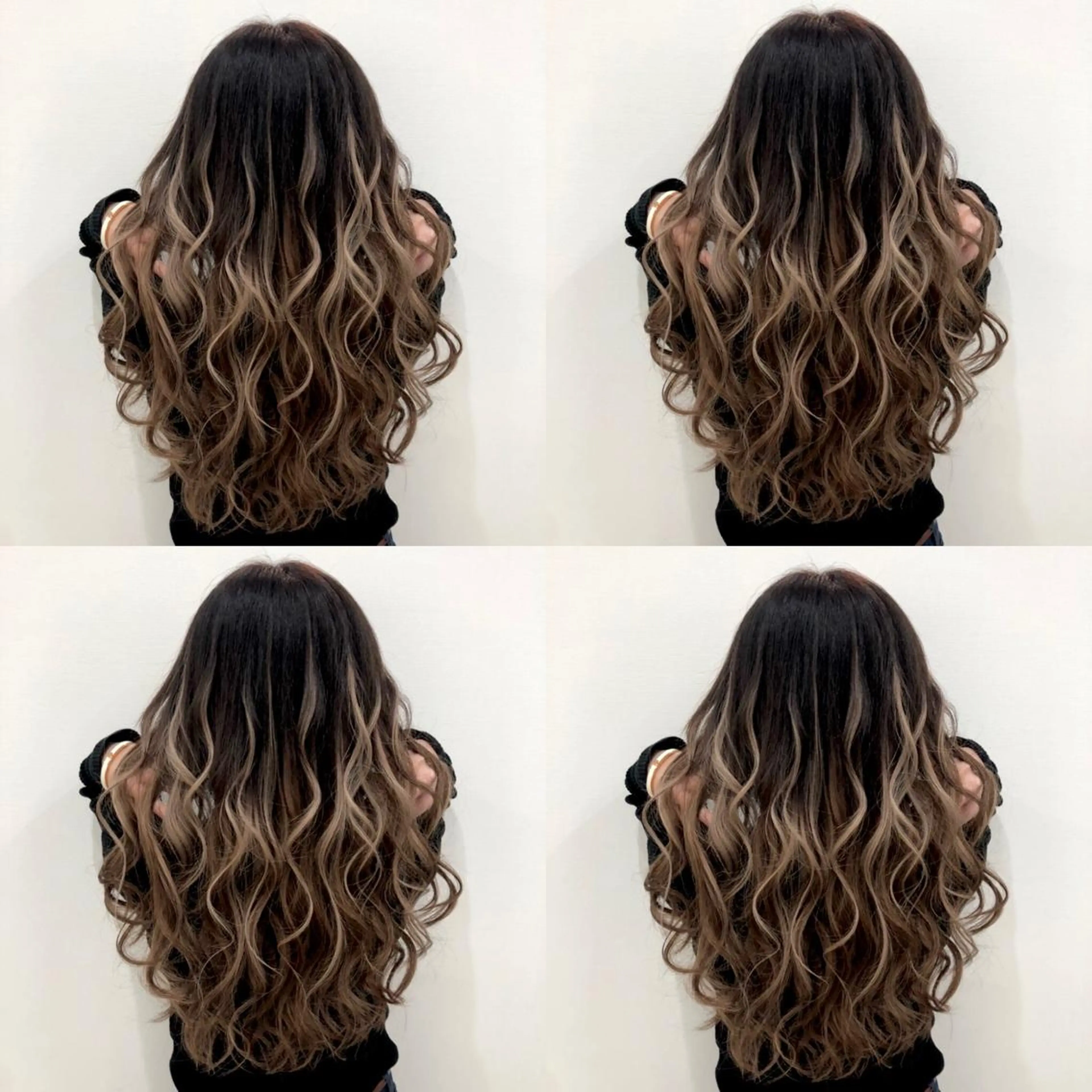 ロング カラー シールエクステ バレイヤージュ エクステ レイヤーカット 🌷MAYU 🌷のヘアスタイル