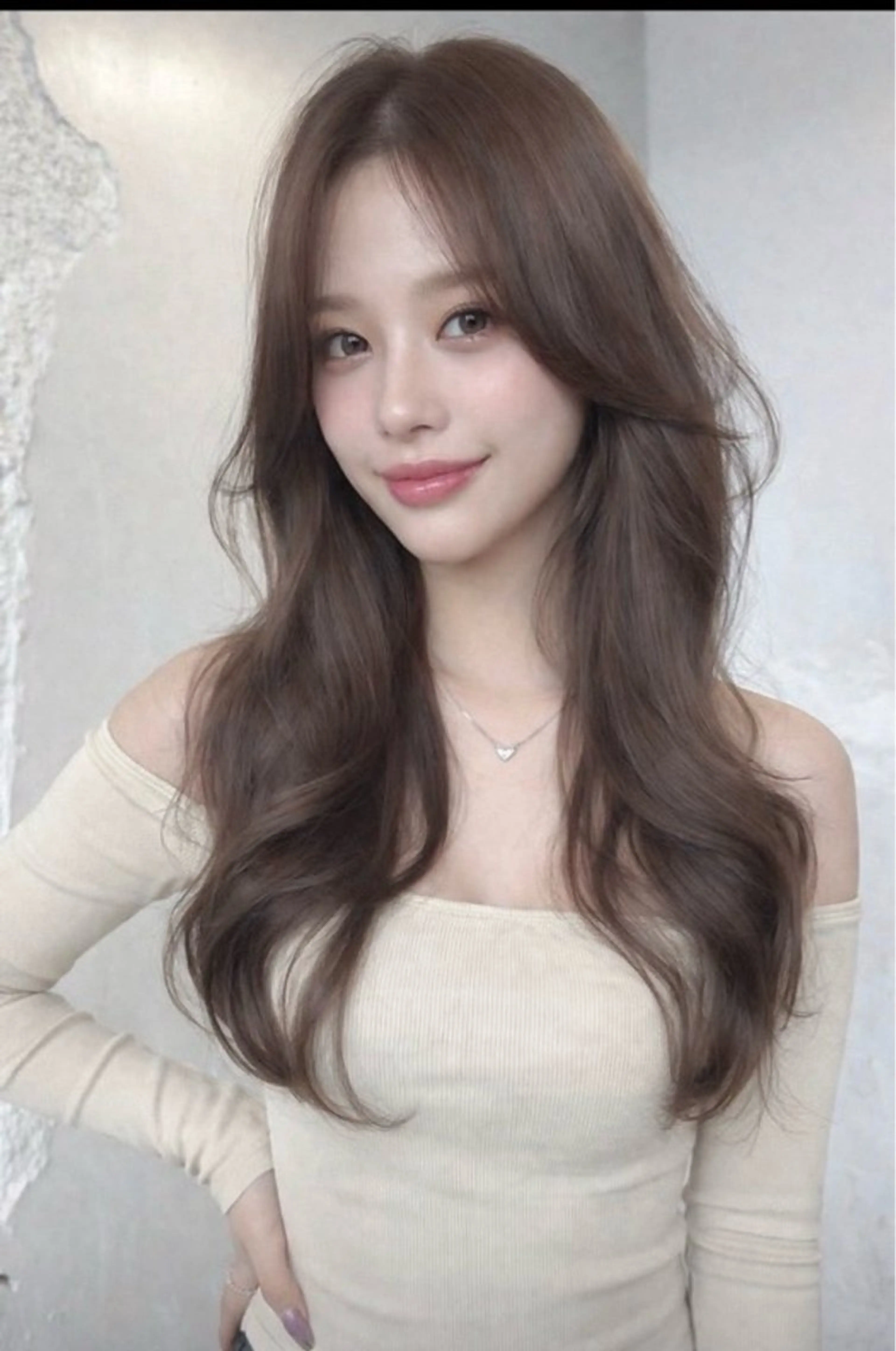 ロング カット ヘアカラー CIEL岡山店／ Chida ⛄️のヘアスタイル