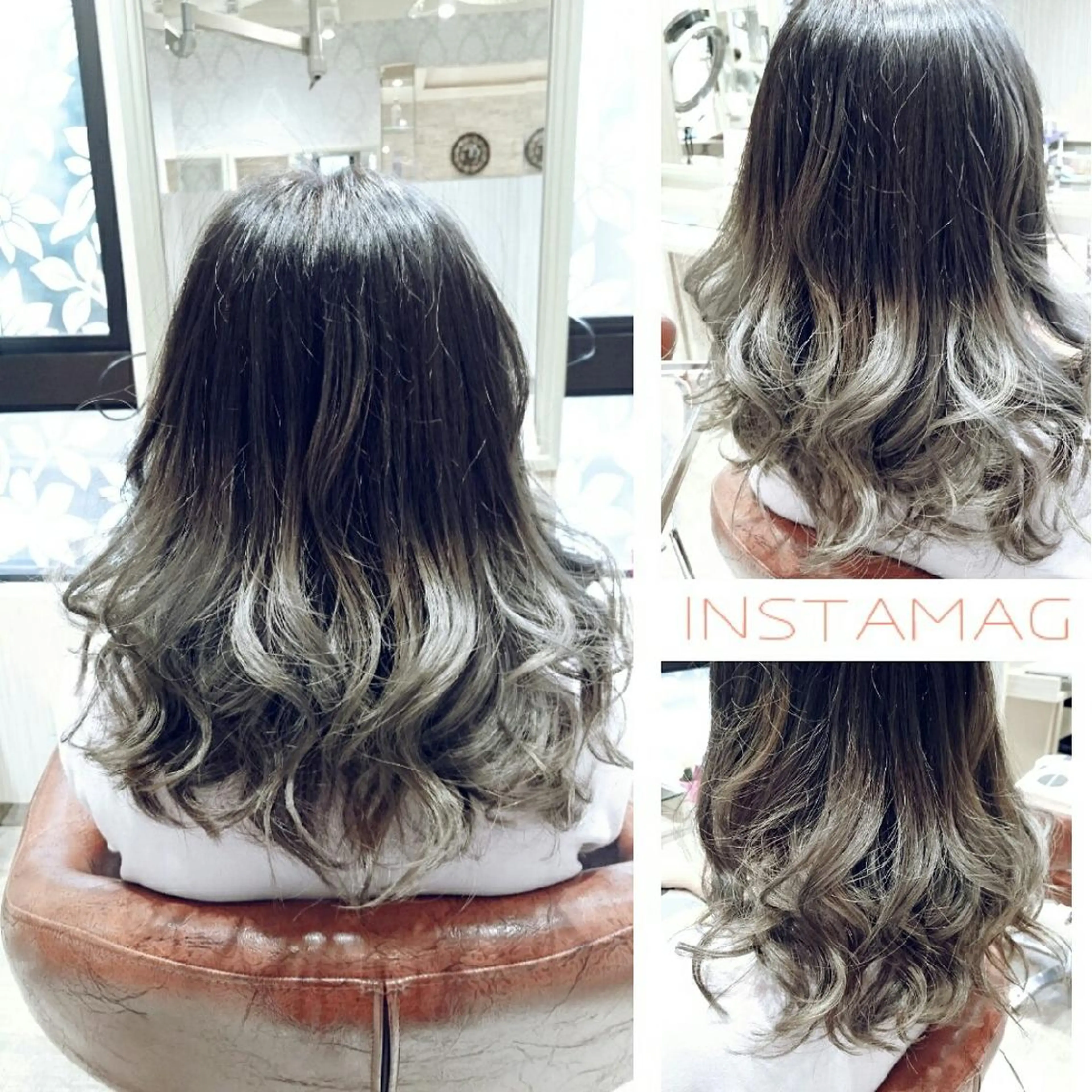 ミディアム セミロング カラー ヘアアレンジ 嶋田 ゆきのヘアスタイル