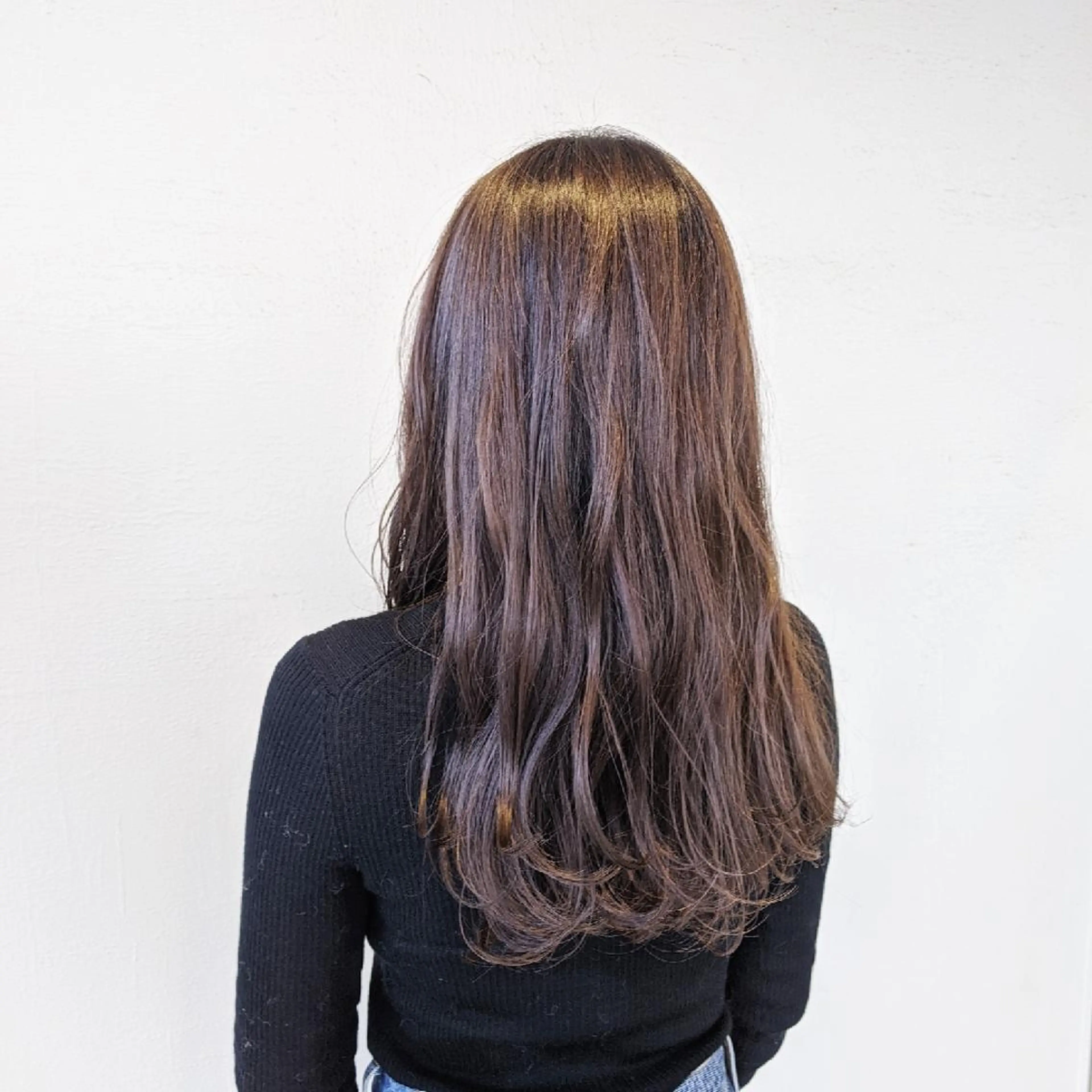 ロング 浜田りほ Luxbe 博多バスターミナルのヘアスタイル