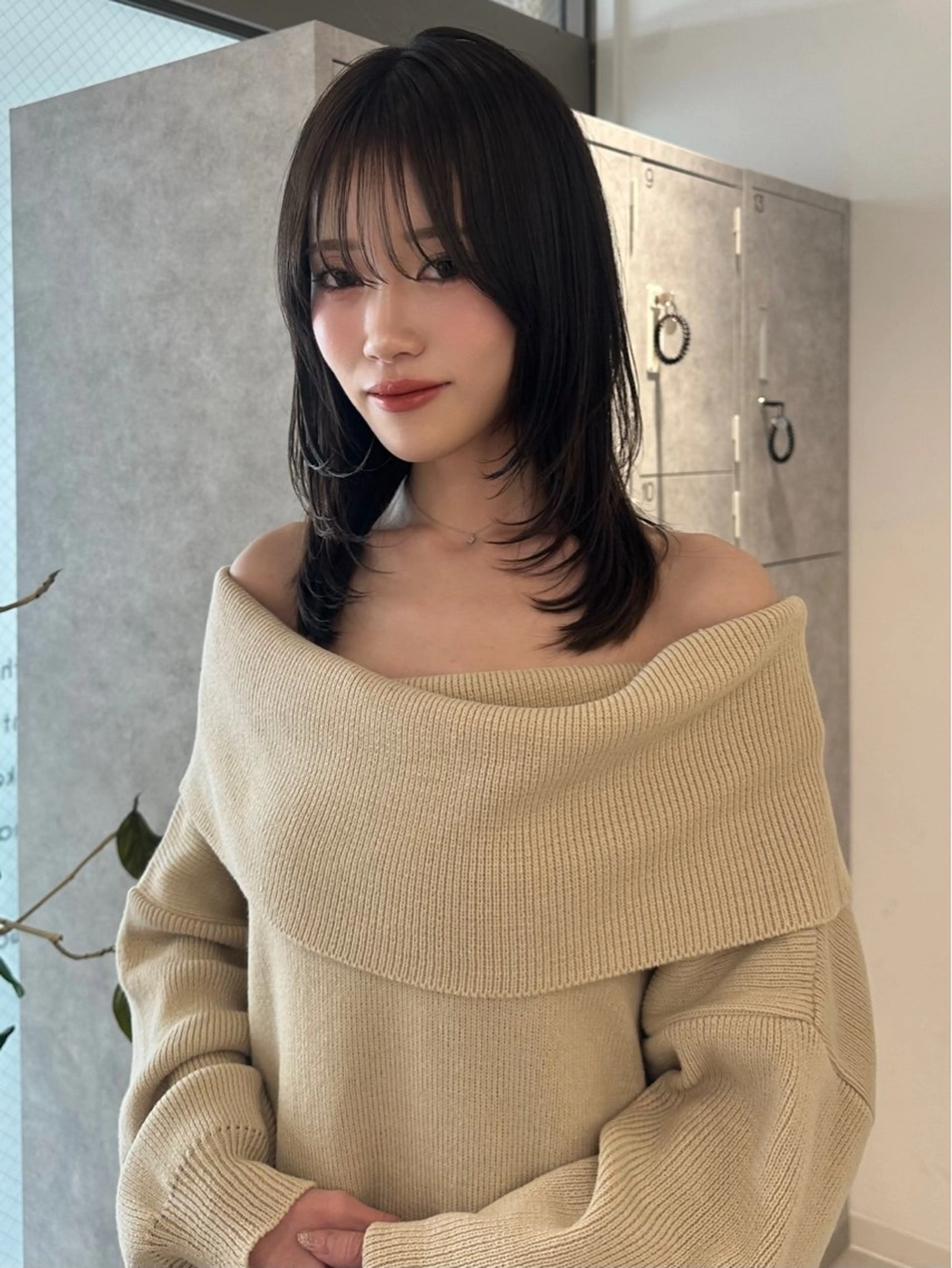 セミロング トリートメント トリートメント ヘアセット 韓国ヘア/レイヤー/ sara 🎀のヘアスタイル