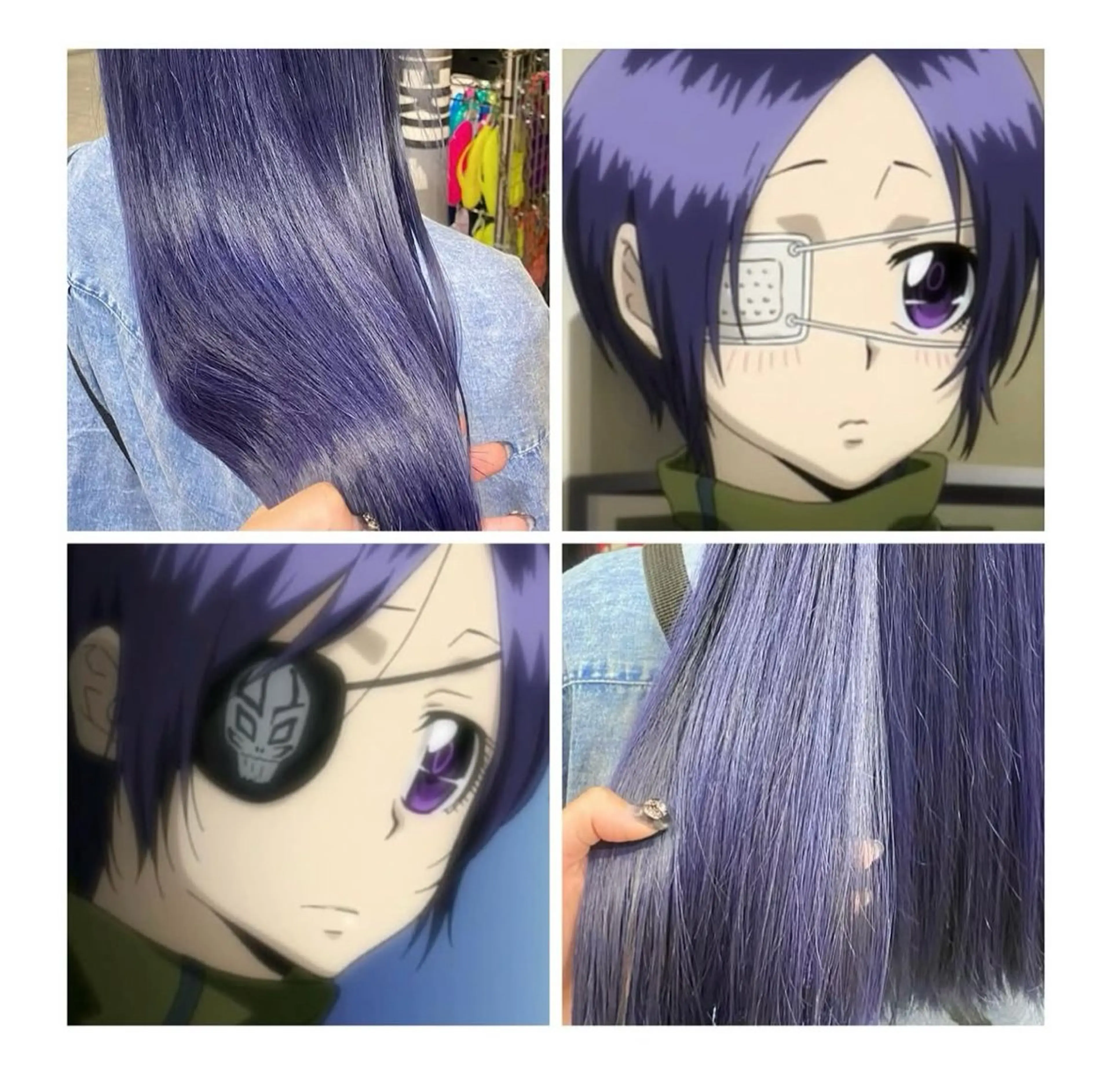 ショート カラー ブルーカラー ブルーパープル パープルカラー ヘアカラー TSUNO🦖 派手髪/オタク美容師のヘアスタイル