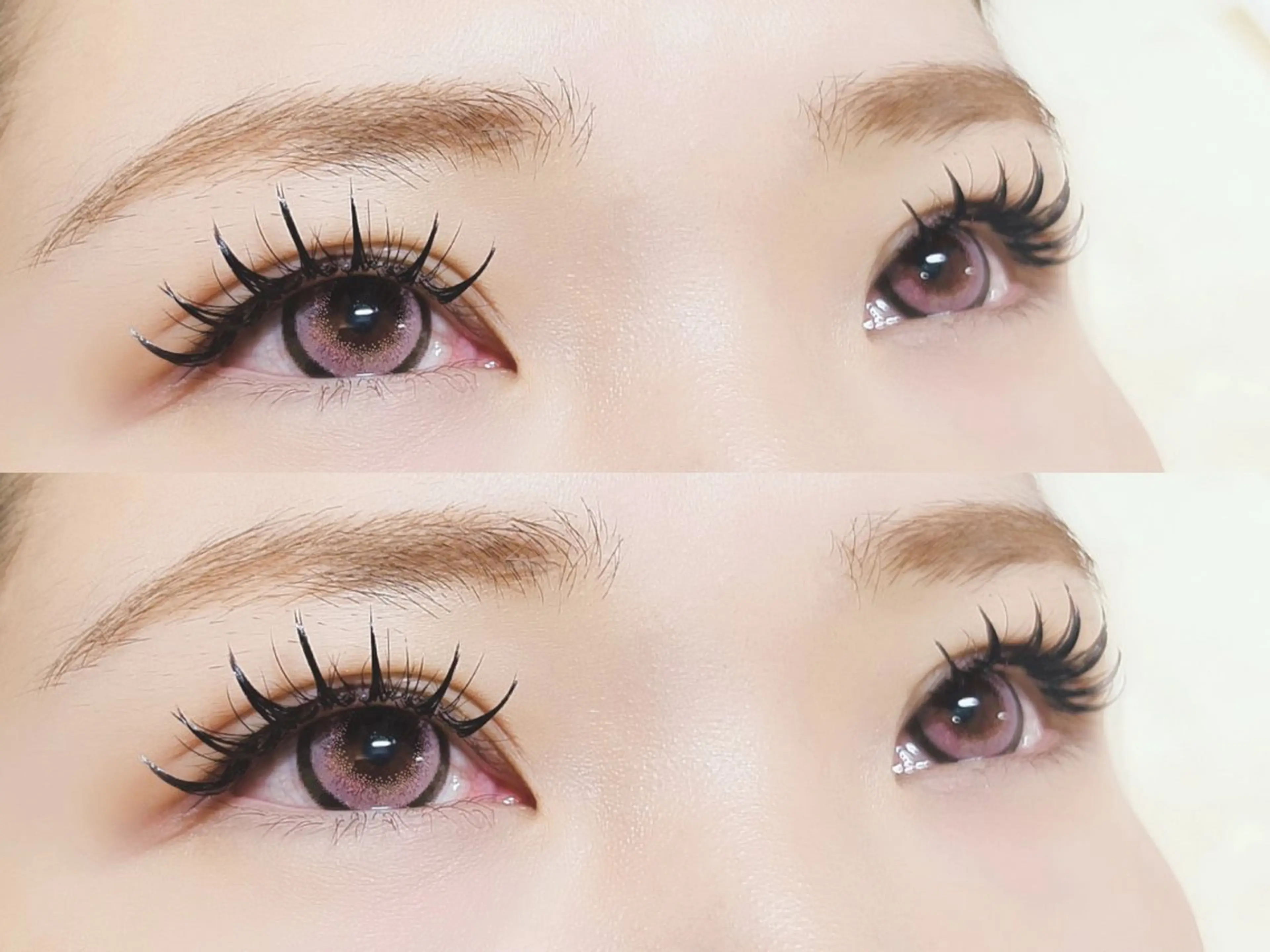 マツエク・マツパ 付け放題 バインドロック フラットラッシュ パリジェンヌラッシュリフト まつげパーマ マツエク AURORA RINAのマツエク・マツパデザイン