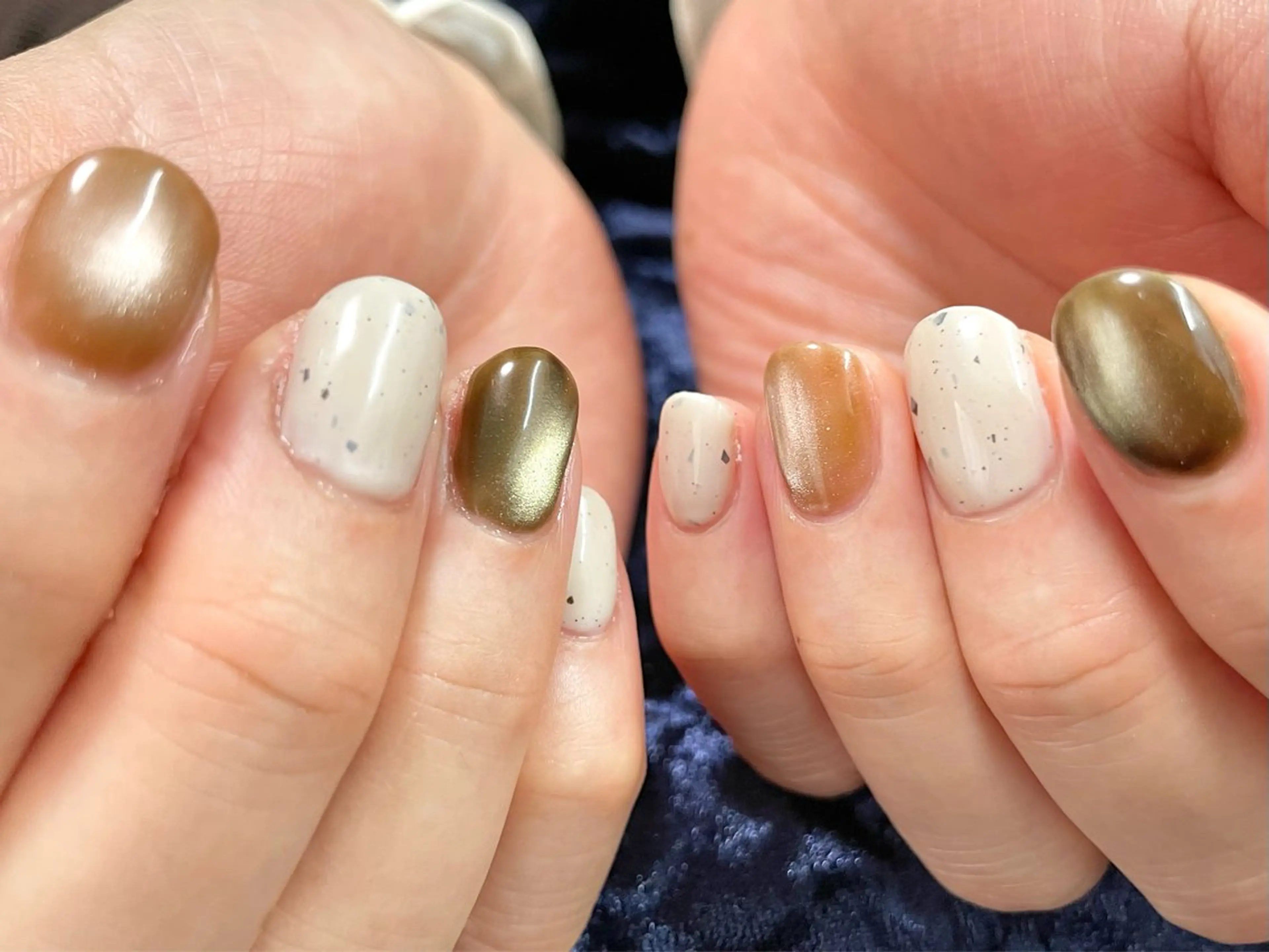 ネイル マグネットネイル ハンドネイル ショートネイル専門店 フェルンヴェー代々木のネイルデザイン