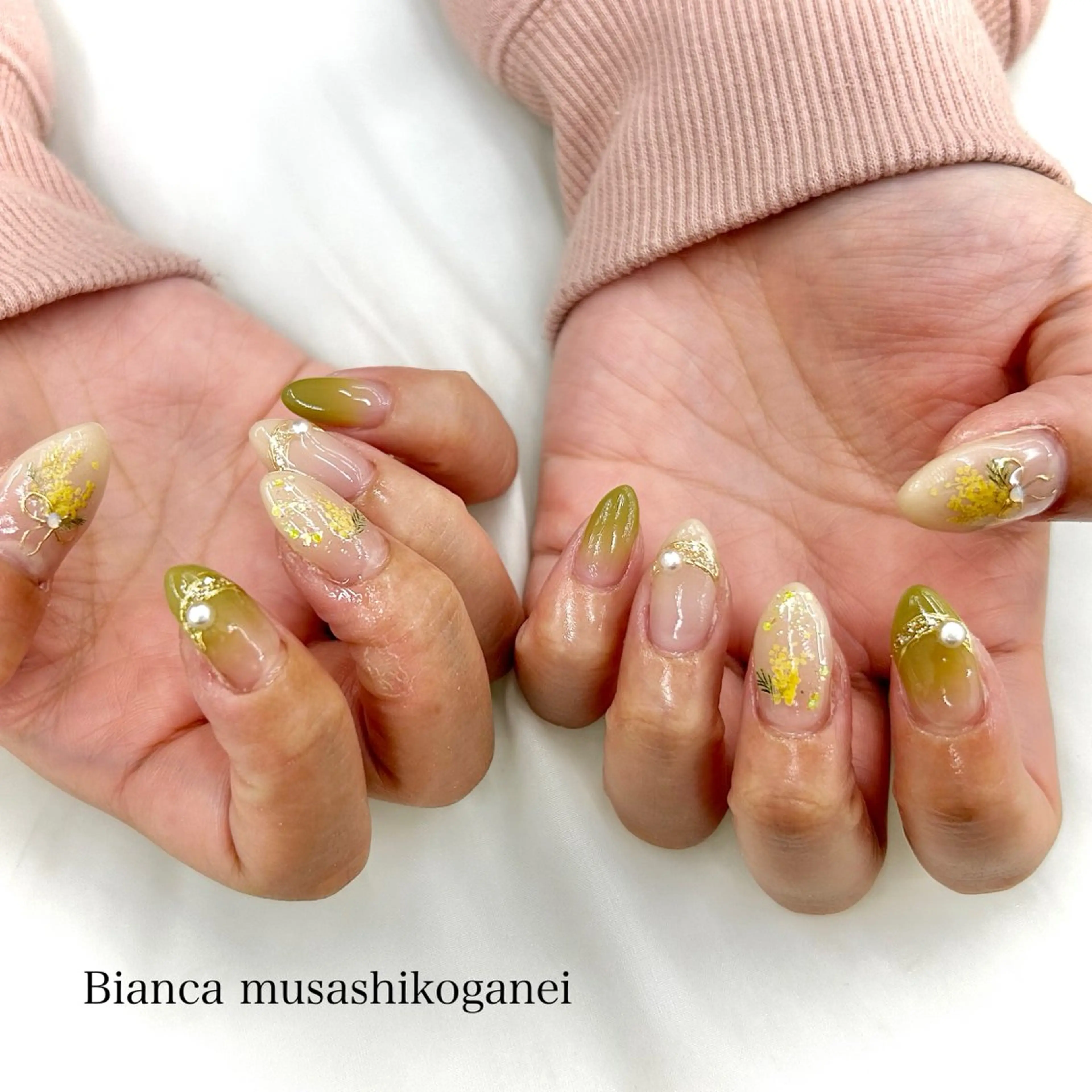 ネイル ハンドネイル Bianca 武蔵小金井　ほしののネイルデザイン